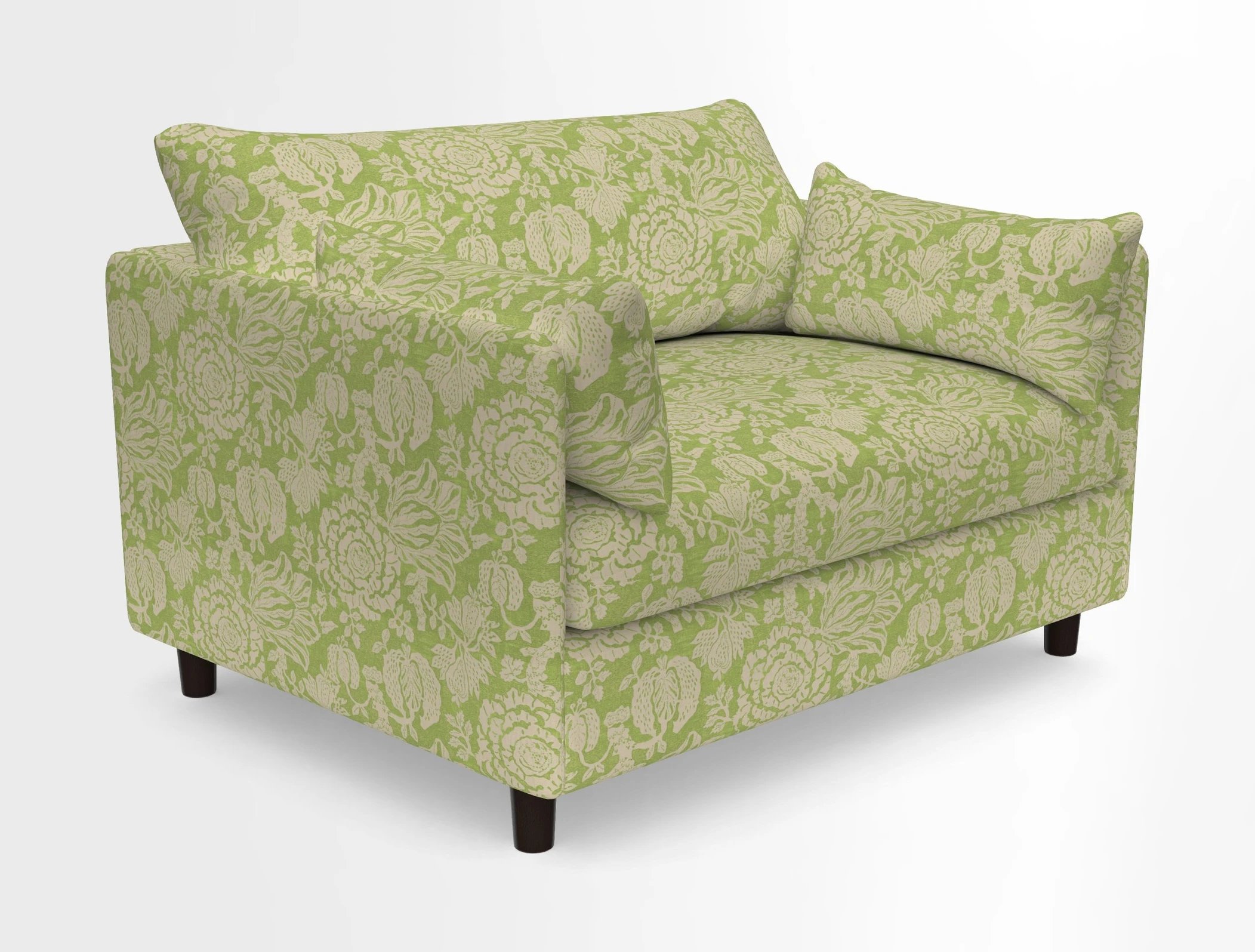 Madehurst Snuggler in Two Tone Plain Biscuit. Loose cover option available