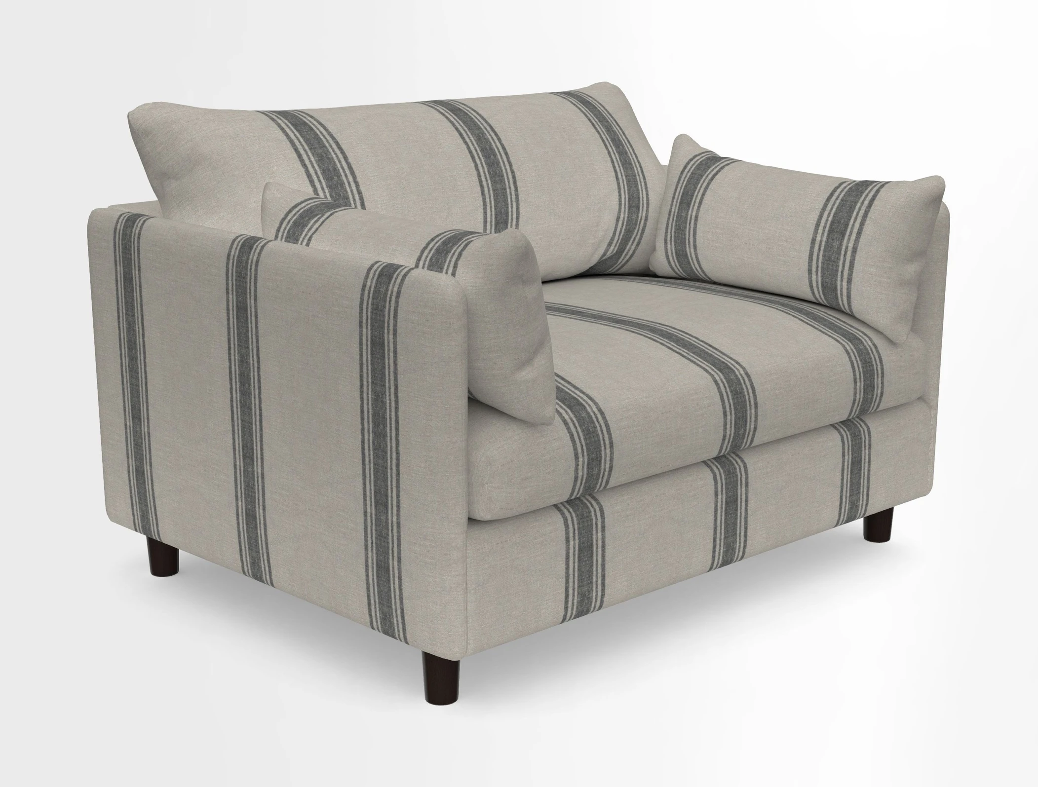 Madehurst Snuggler in Two Tone Plain Biscuit. Loose cover option available