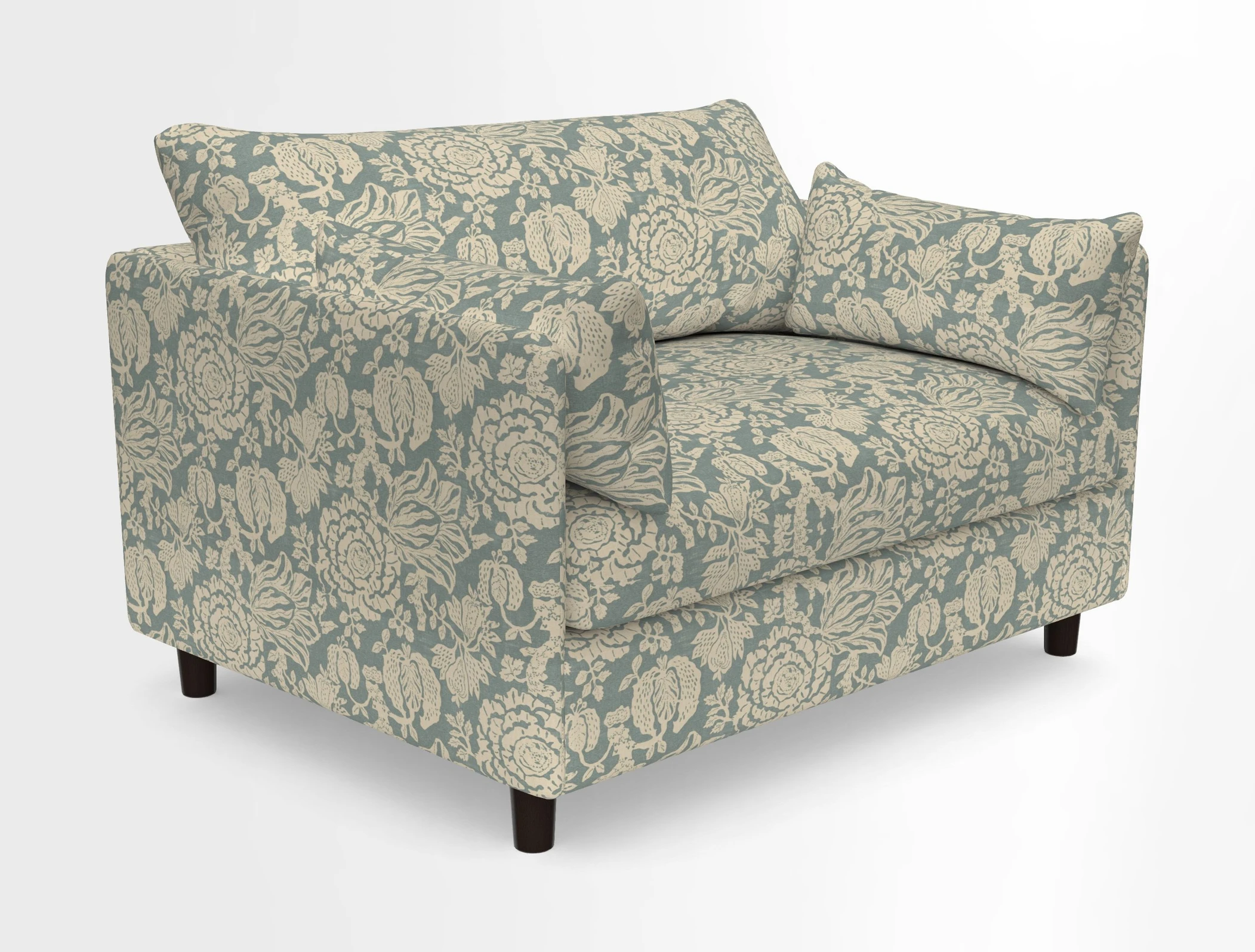 Madehurst Snuggler in Two Tone Plain Biscuit. Loose cover option available