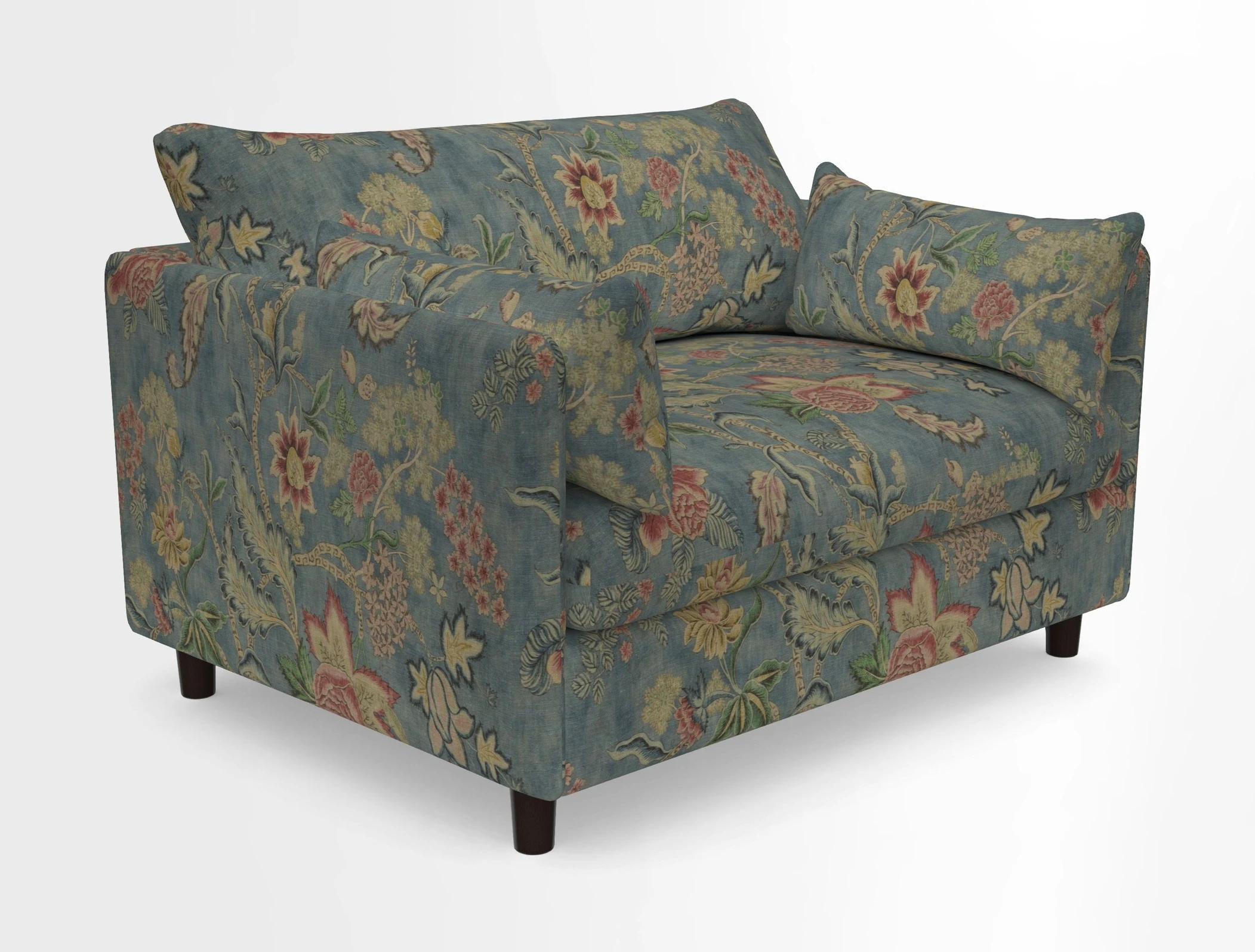 Madehurst Snuggler in Two Tone Plain Biscuit. Loose cover option available