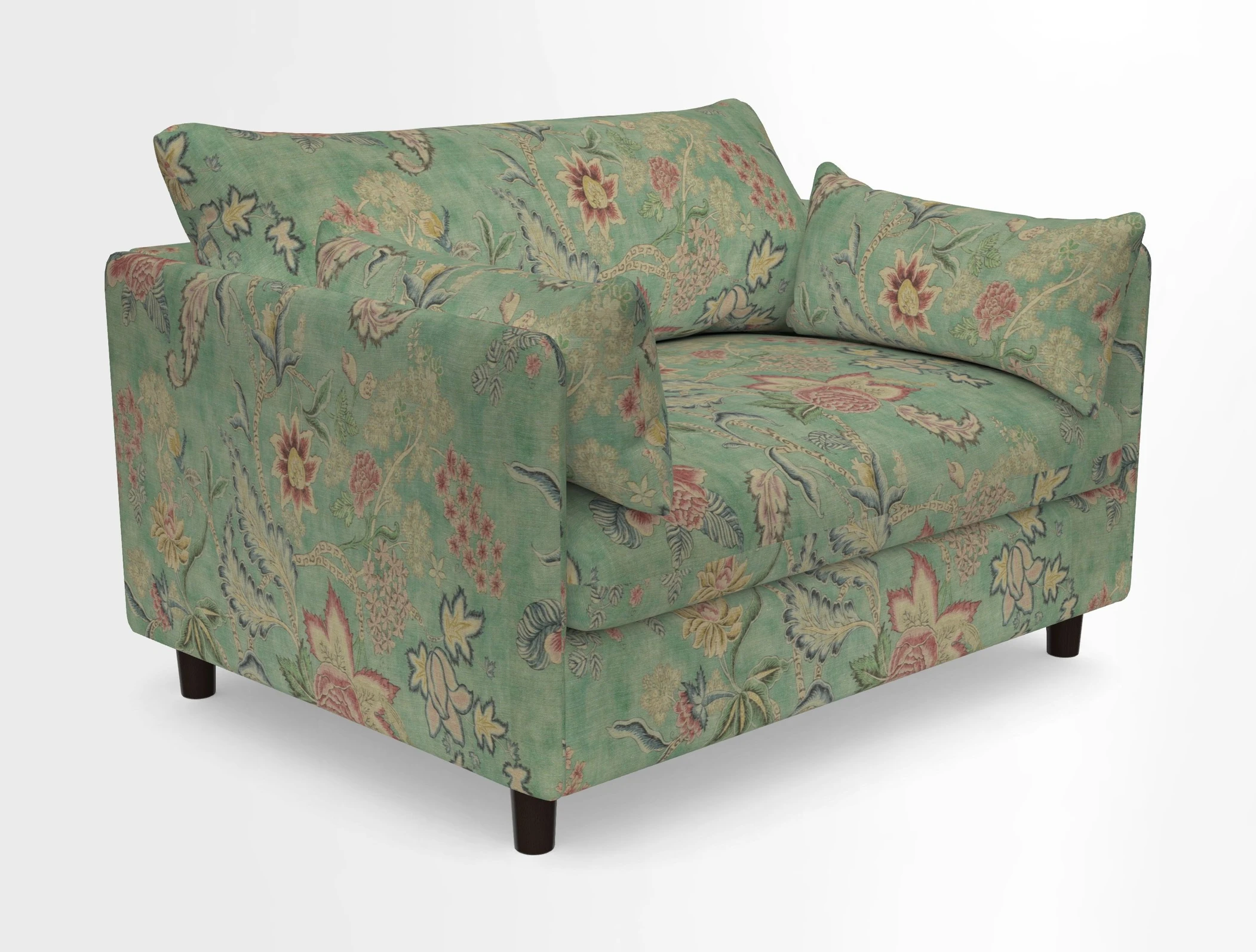 Madehurst Snuggler in Two Tone Plain Biscuit. Loose cover option available