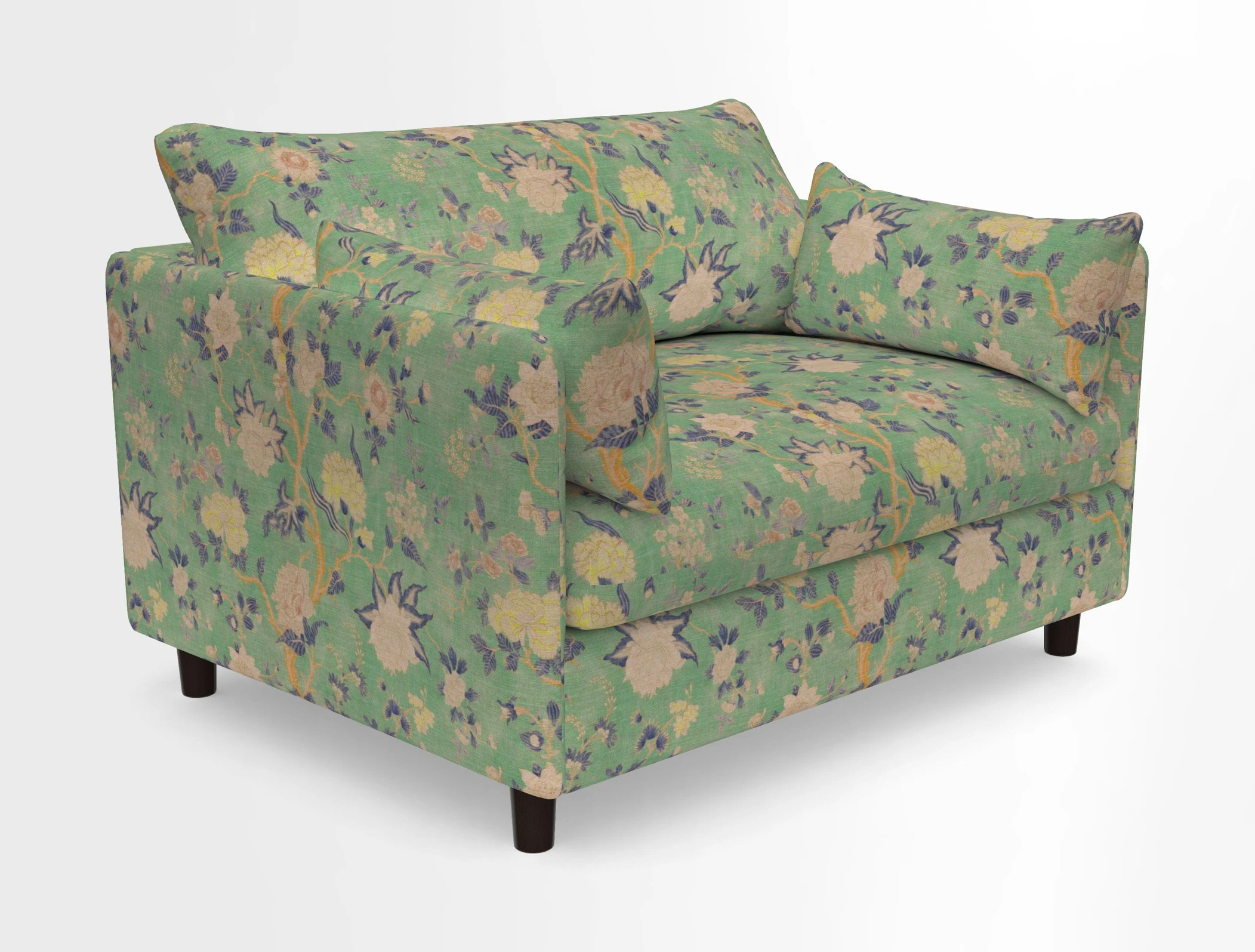 Madehurst Snuggler in Two Tone Plain Biscuit. Loose cover option available