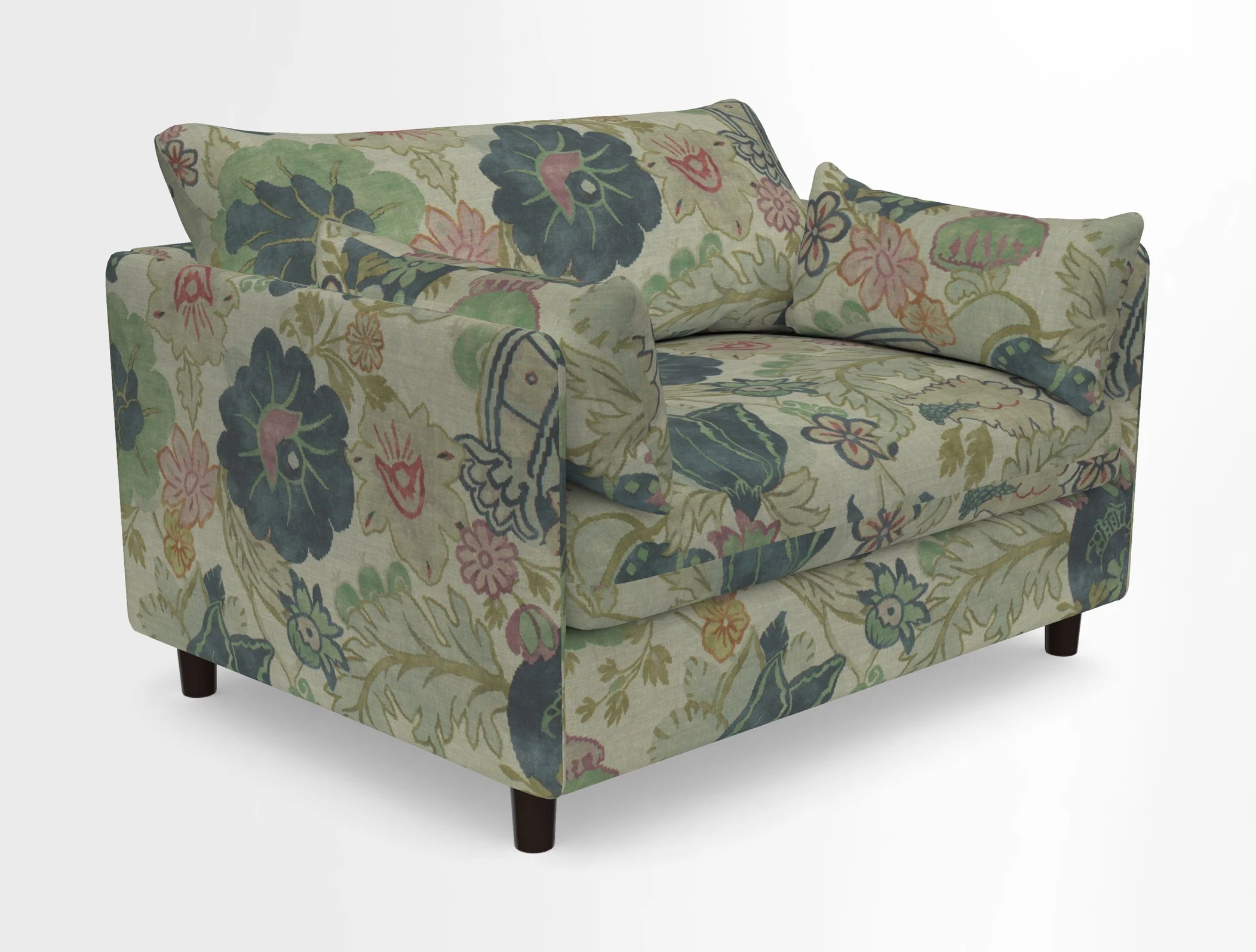 Madehurst Snuggler in Two Tone Plain Biscuit. Loose cover option available