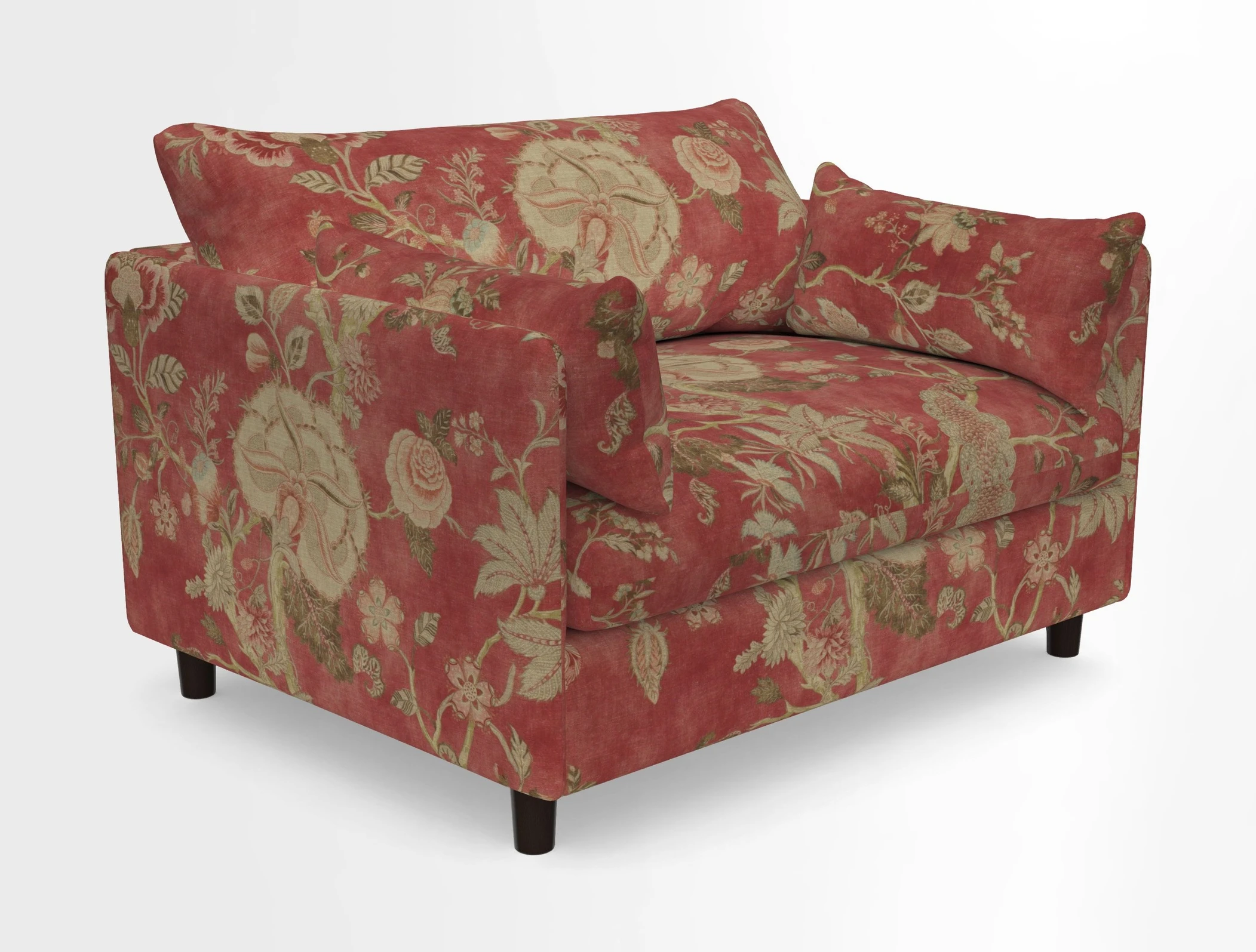Madehurst Snuggler in Two Tone Plain Biscuit. Loose cover option available