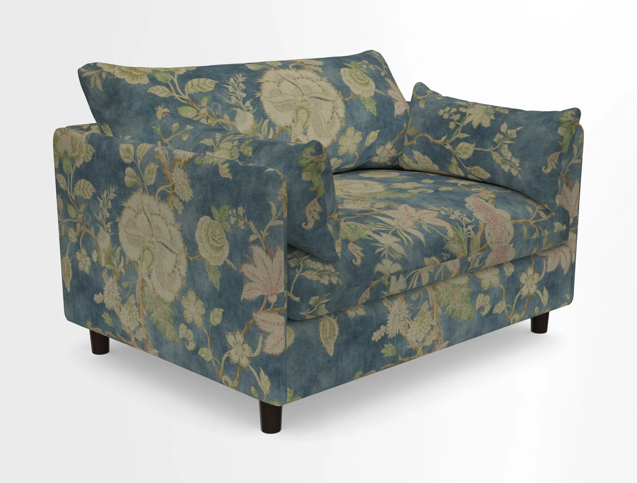 Madehurst Snuggler in Two Tone Plain Biscuit. Loose cover option available
