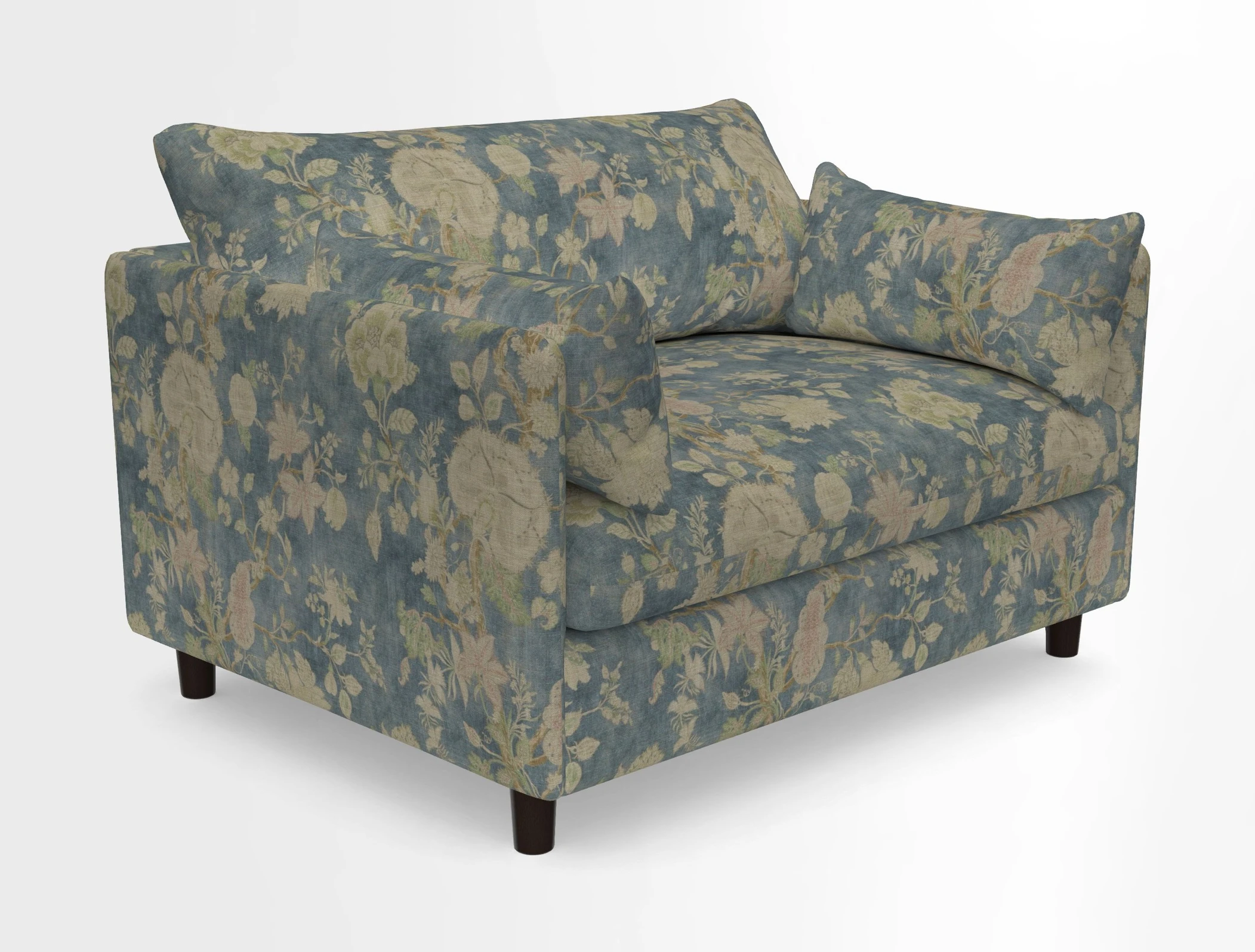 Madehurst Snuggler in Two Tone Plain Biscuit. Loose cover option available