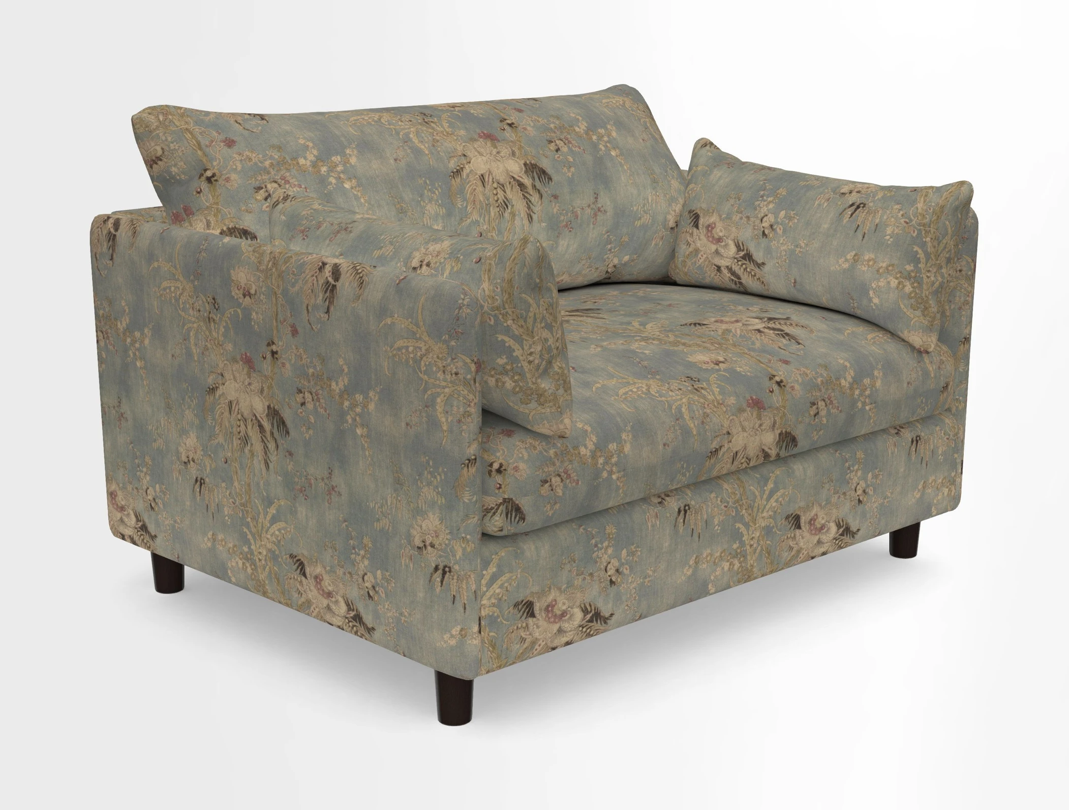 Madehurst Snuggler in Two Tone Plain Biscuit. Loose cover option available