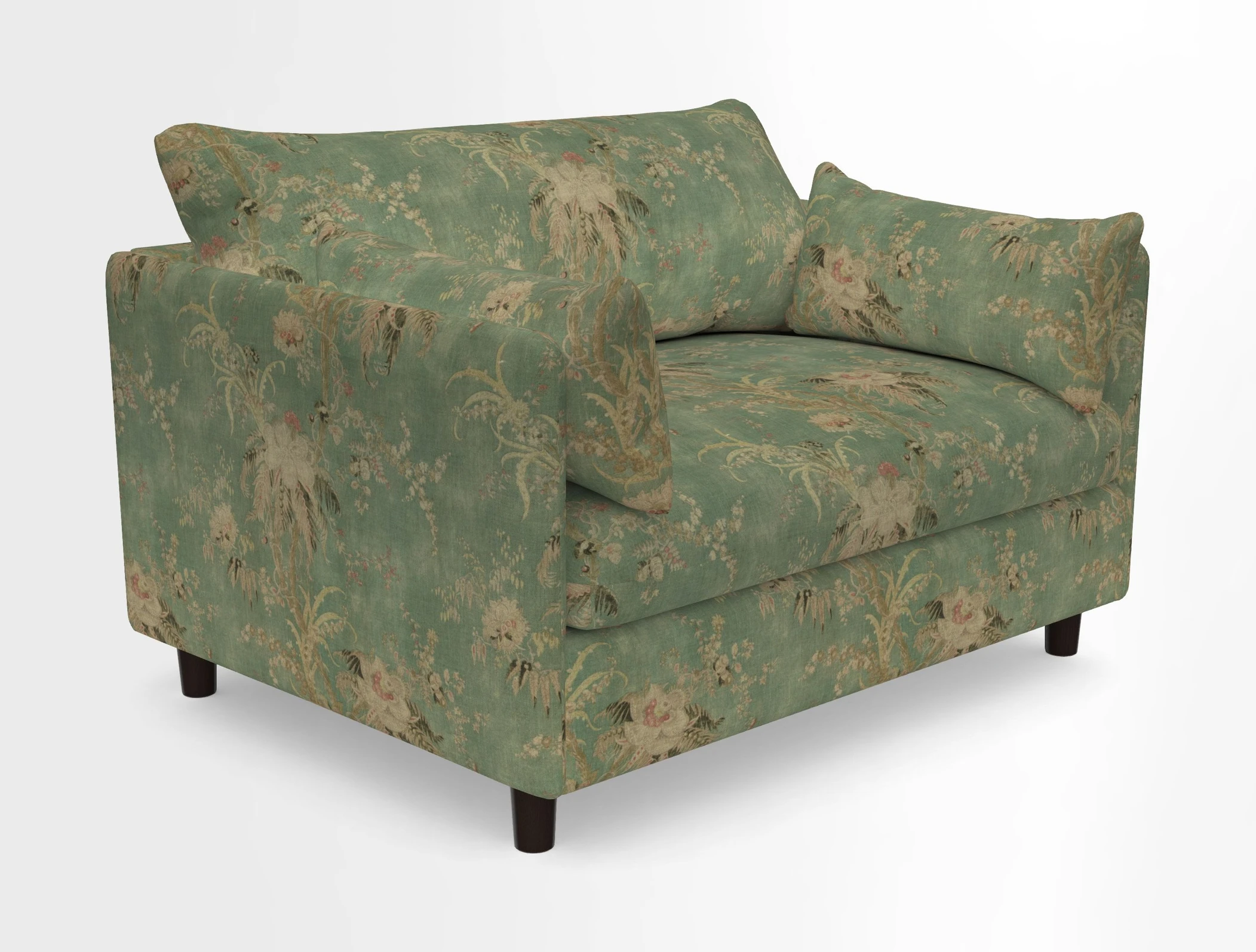 Madehurst Snuggler in Two Tone Plain Biscuit. Loose cover option available