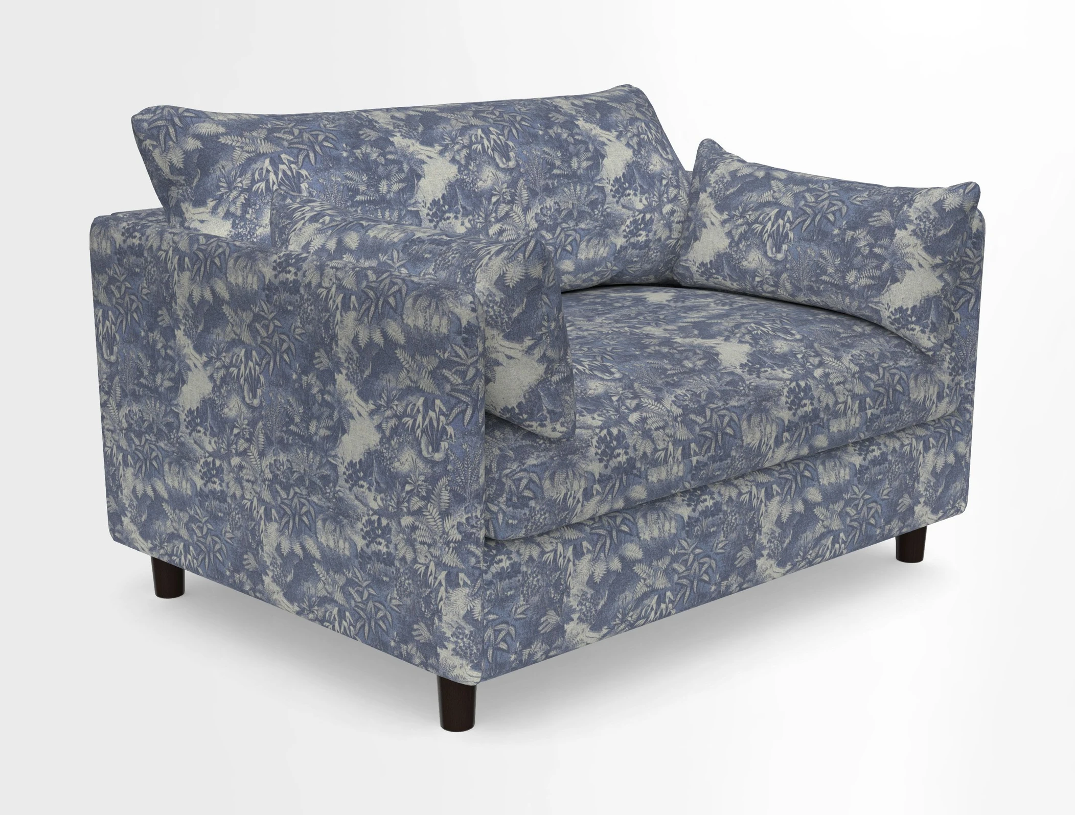 Madehurst Snuggler in Two Tone Plain Biscuit. Loose cover option available
