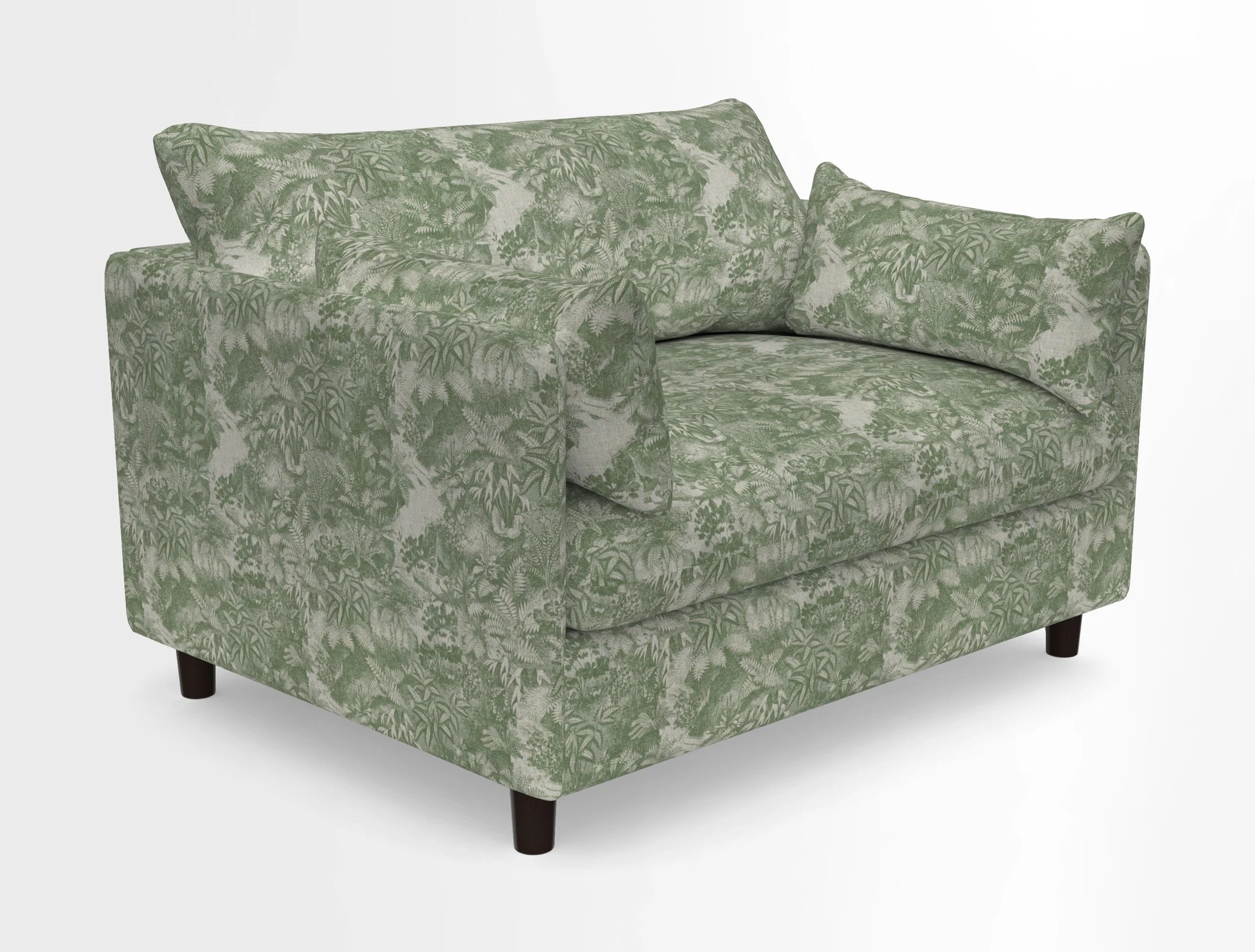 Madehurst Snuggler in Two Tone Plain Biscuit. Loose cover option available