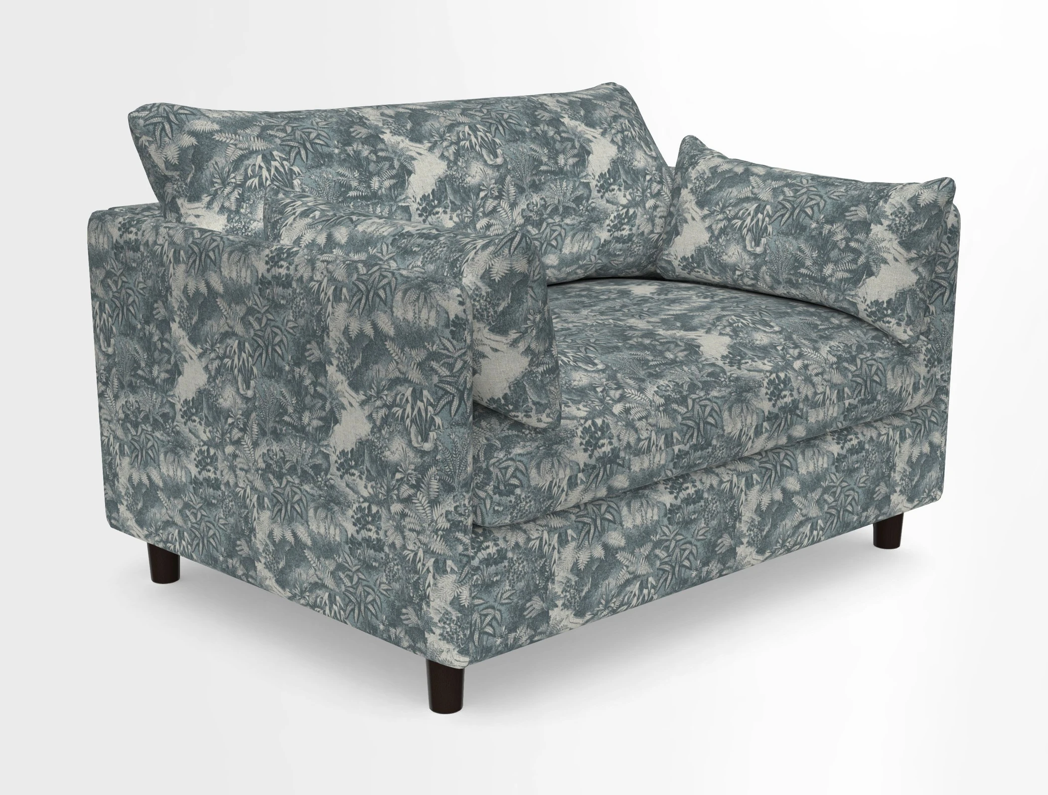 Madehurst Snuggler in Two Tone Plain Biscuit. Loose cover option available