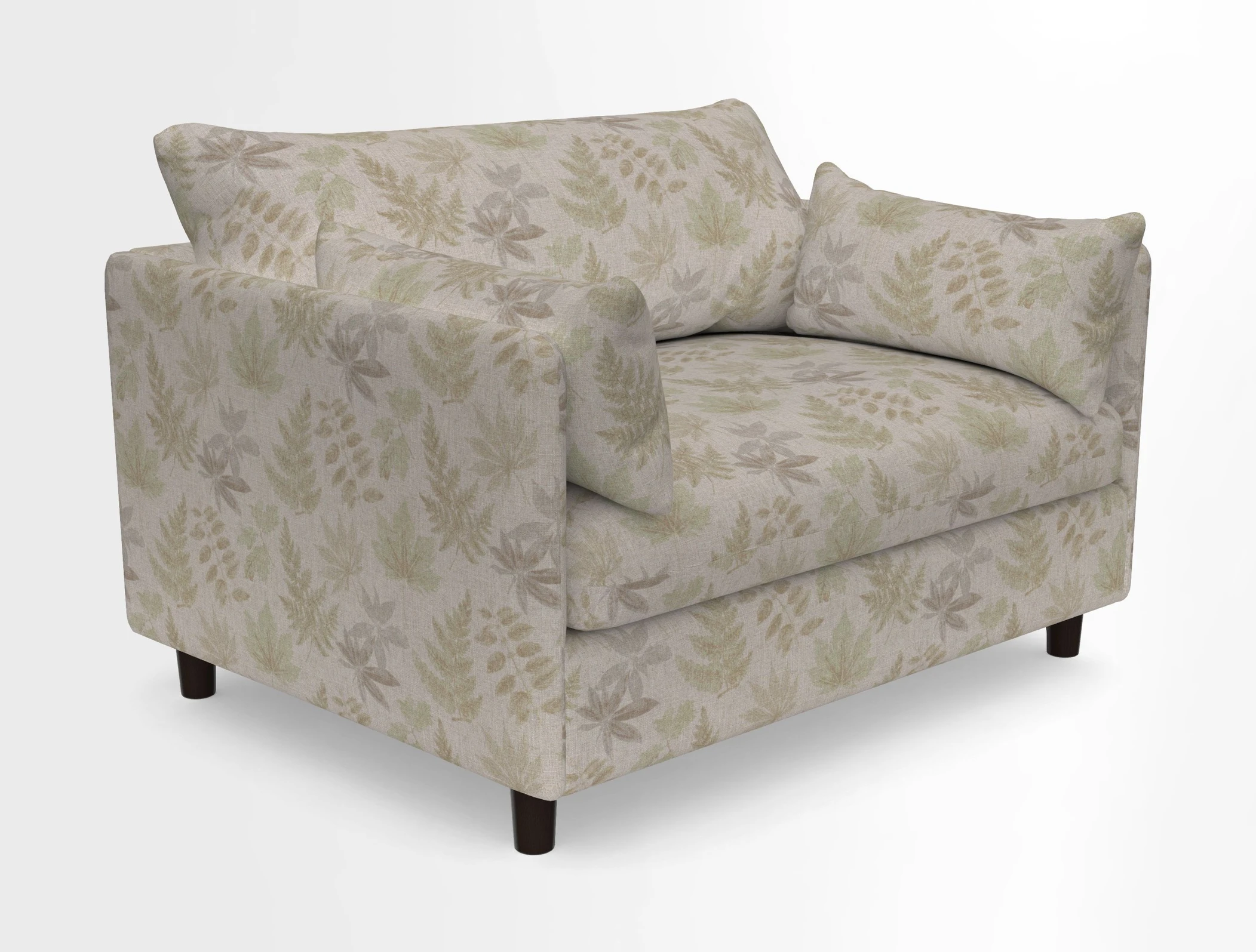 Madehurst Snuggler in Two Tone Plain Biscuit. Loose cover option available