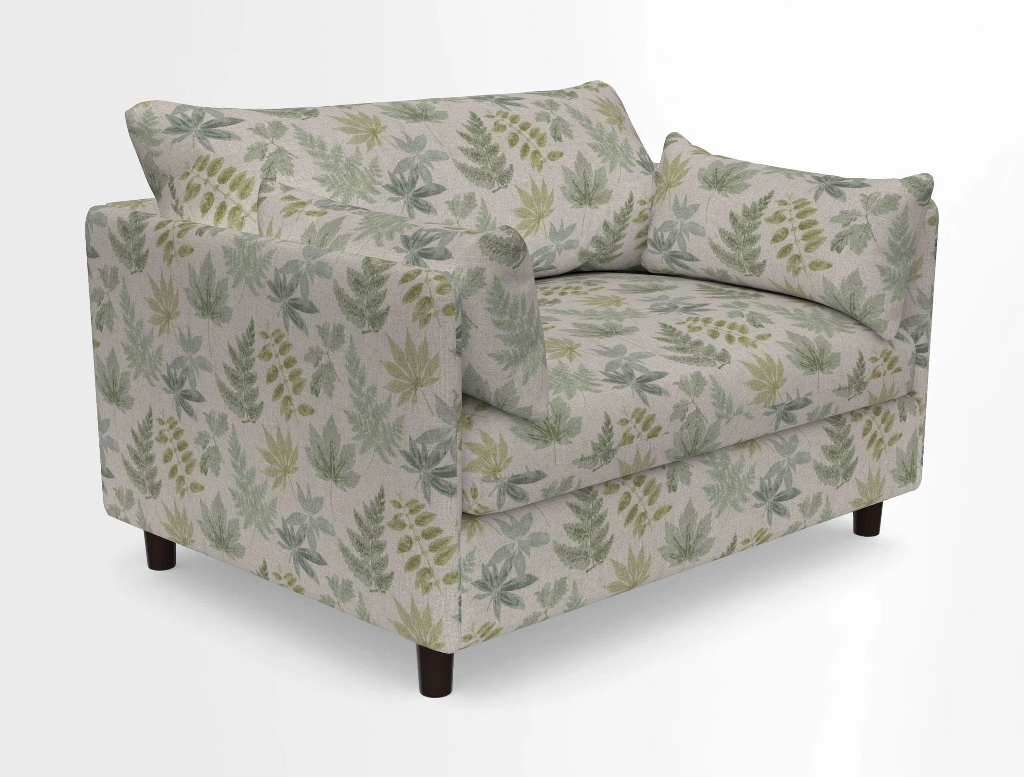 Madehurst Snuggler in Two Tone Plain Biscuit. Loose cover option available