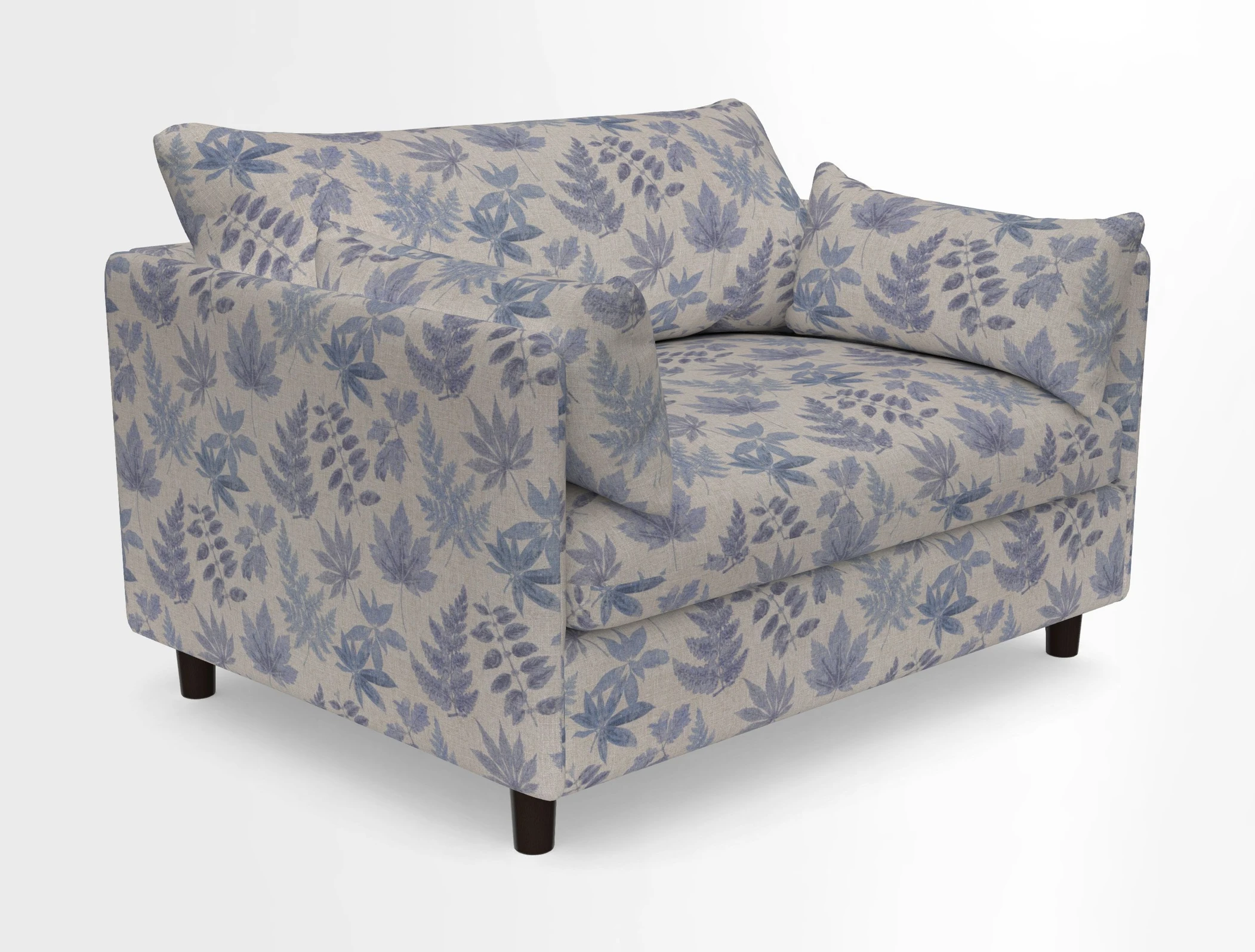 Madehurst Snuggler in Two Tone Plain Biscuit. Loose cover option available