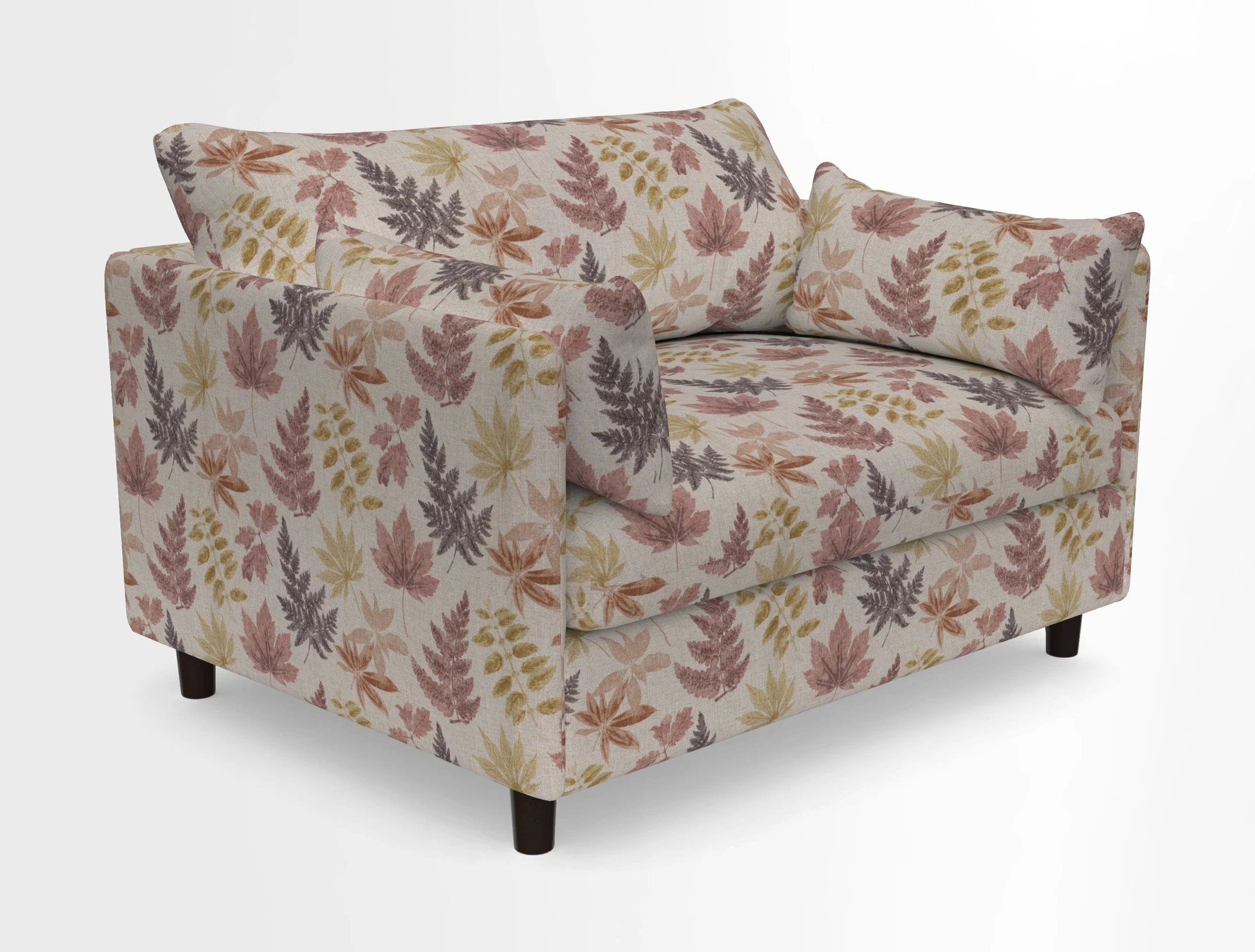 Madehurst Snuggler in Two Tone Plain Biscuit. Loose cover option available
