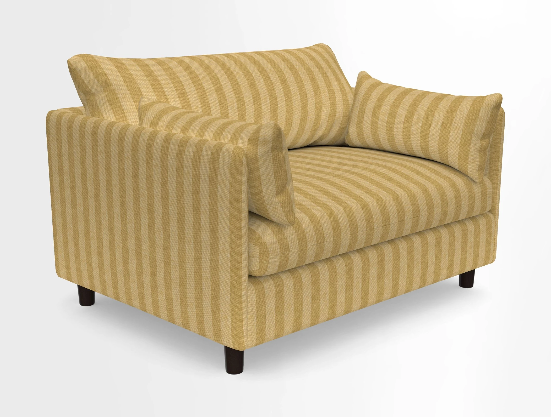 Madehurst Snuggler in Two Tone Plain Biscuit. Loose cover option available