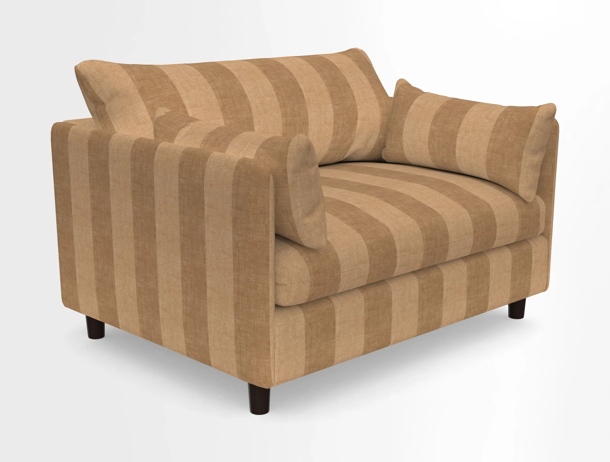 Madehurst Snuggler in Two Tone Plain Biscuit. Loose cover option available