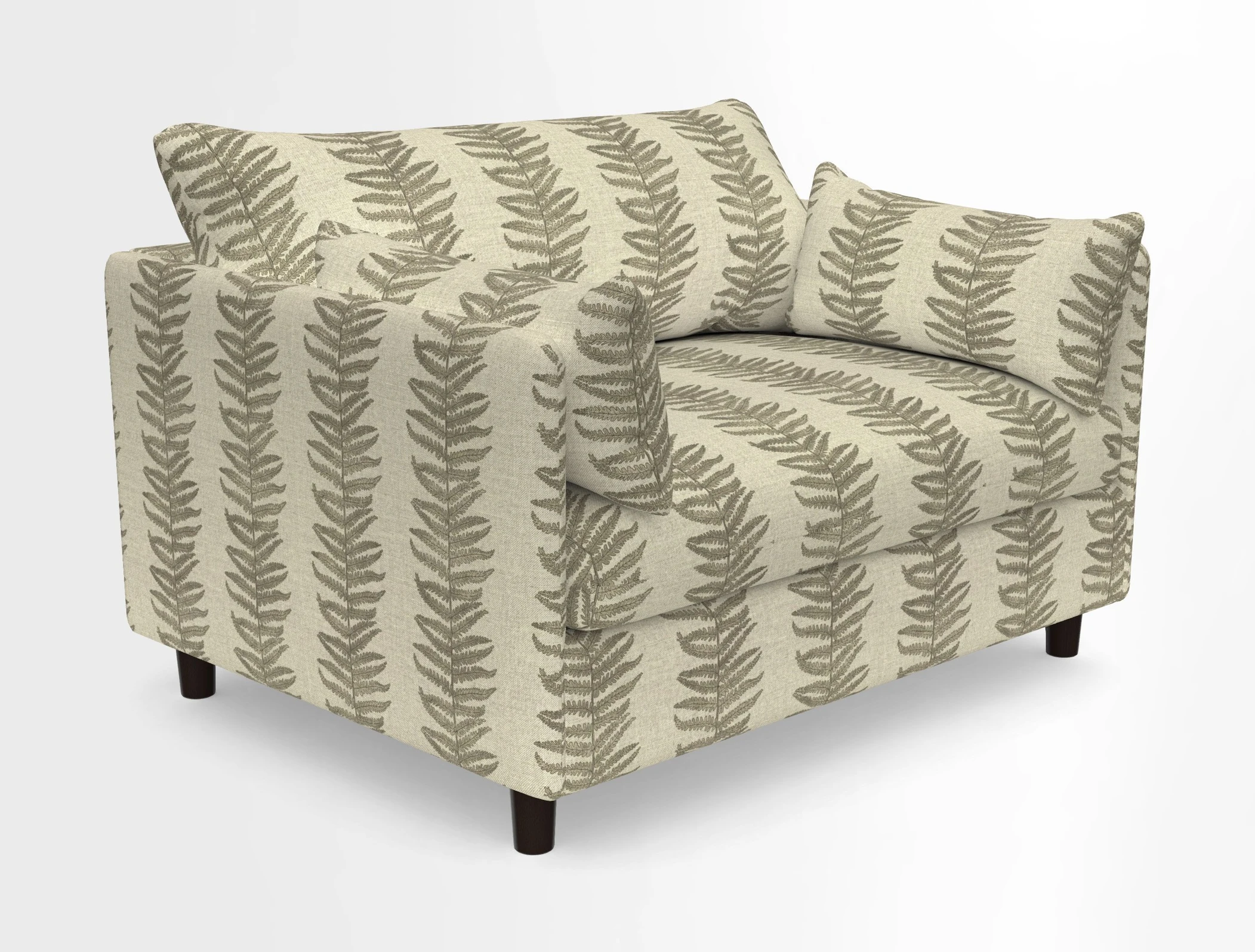 Madehurst Snuggler in Two Tone Plain Biscuit. Loose cover option available