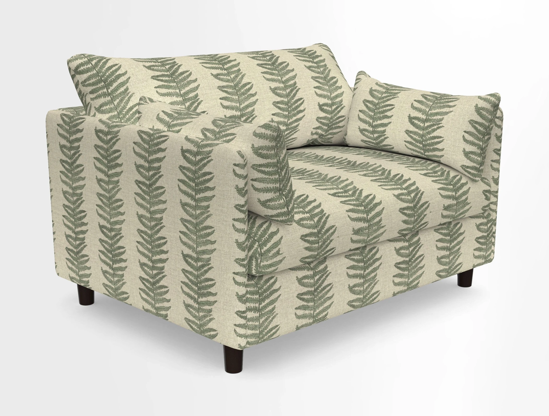 Madehurst Snuggler in Two Tone Plain Biscuit. Loose cover option available