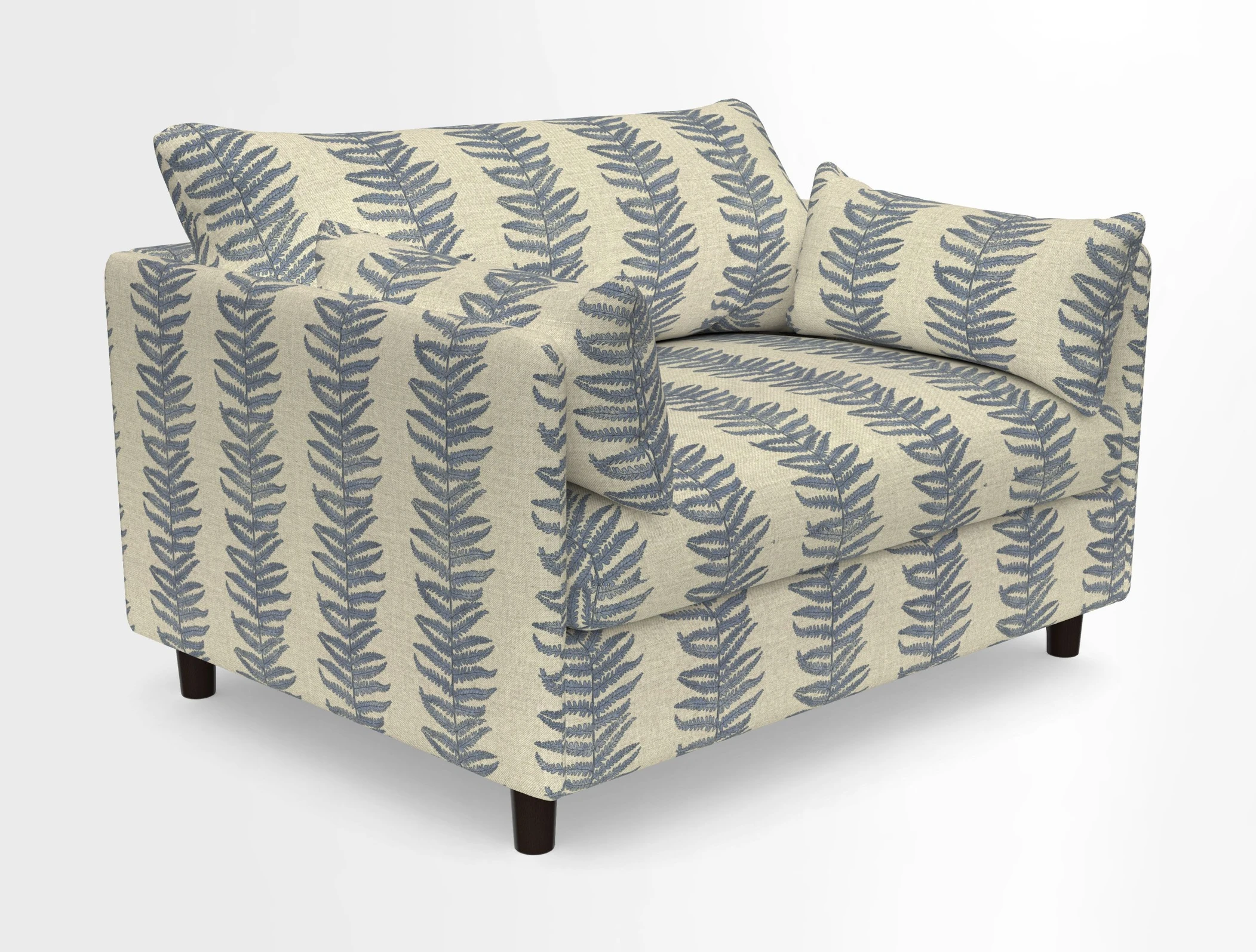 Madehurst Snuggler in Two Tone Plain Biscuit. Loose cover option available