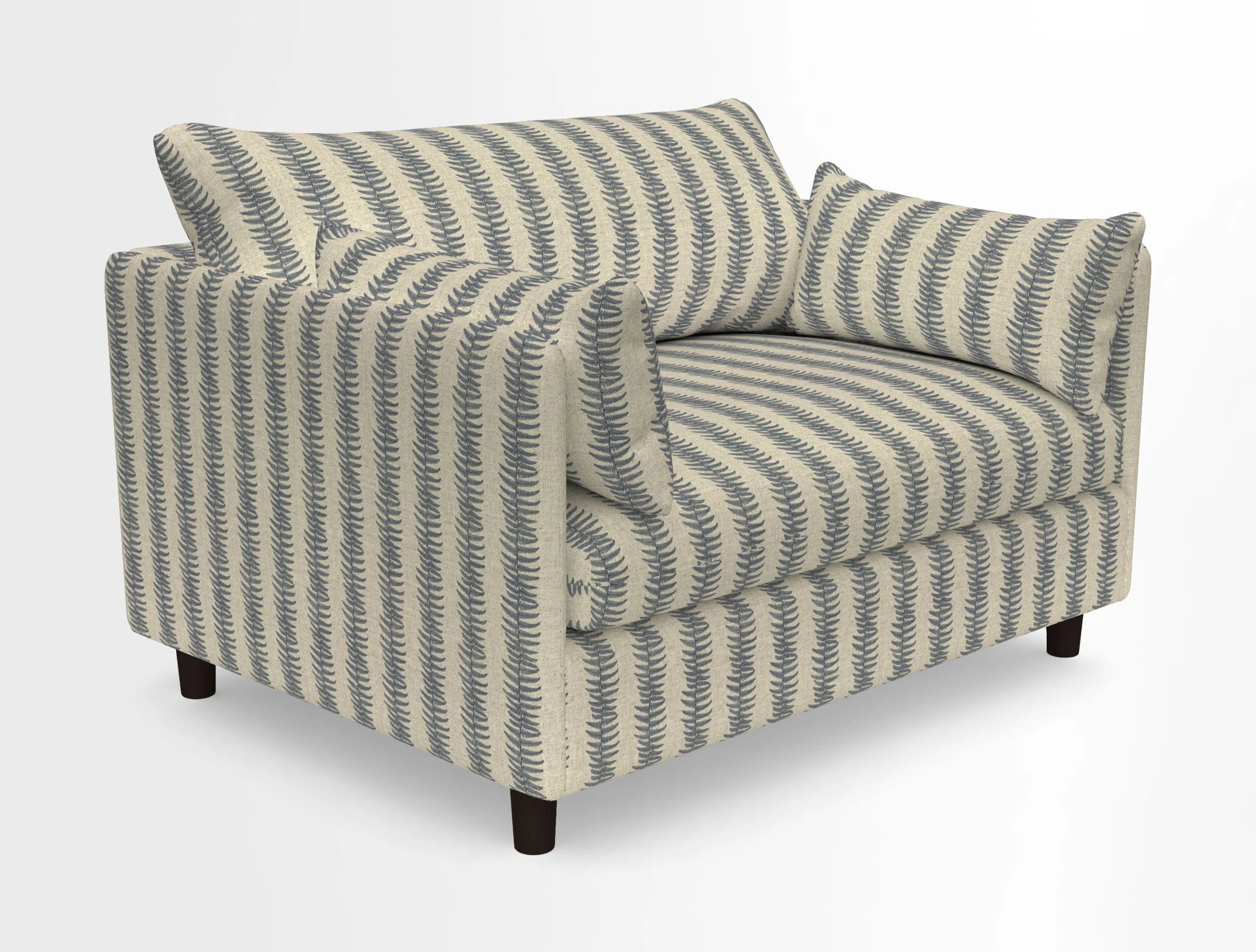 Madehurst Snuggler in Two Tone Plain Biscuit. Loose cover option available