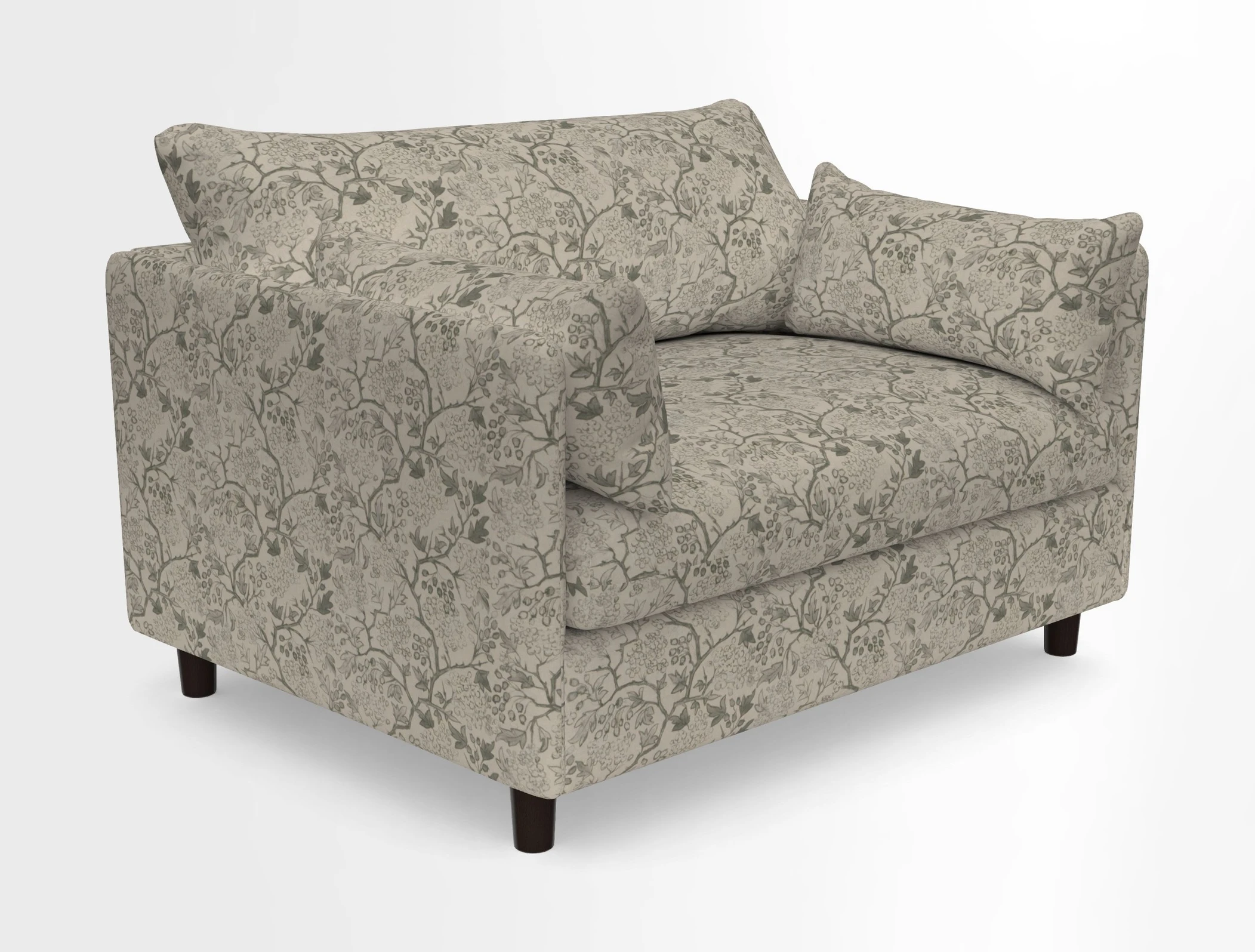 Madehurst Snuggler in Two Tone Plain Biscuit. Loose cover option available