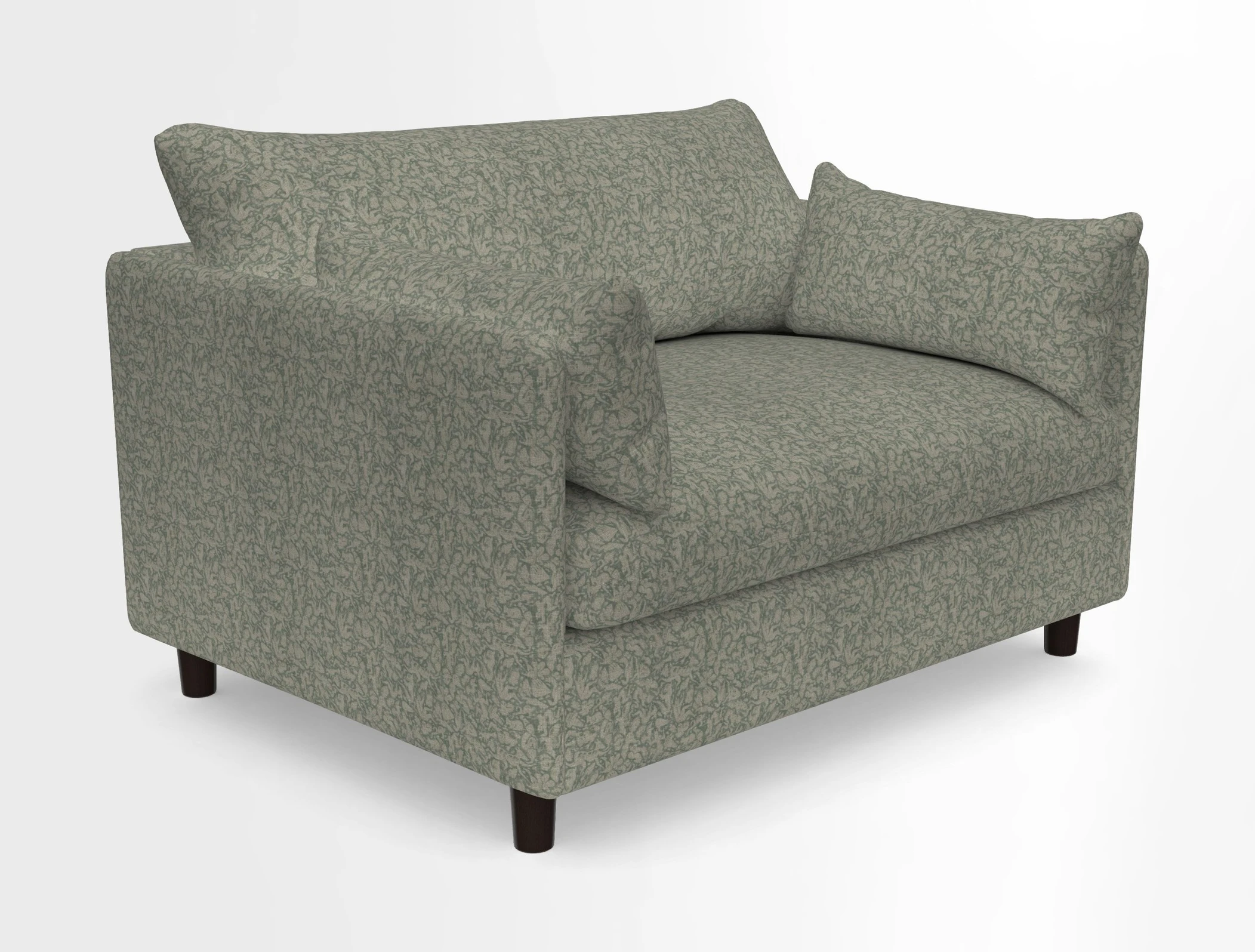 Madehurst Snuggler in Two Tone Plain Biscuit. Loose cover option available