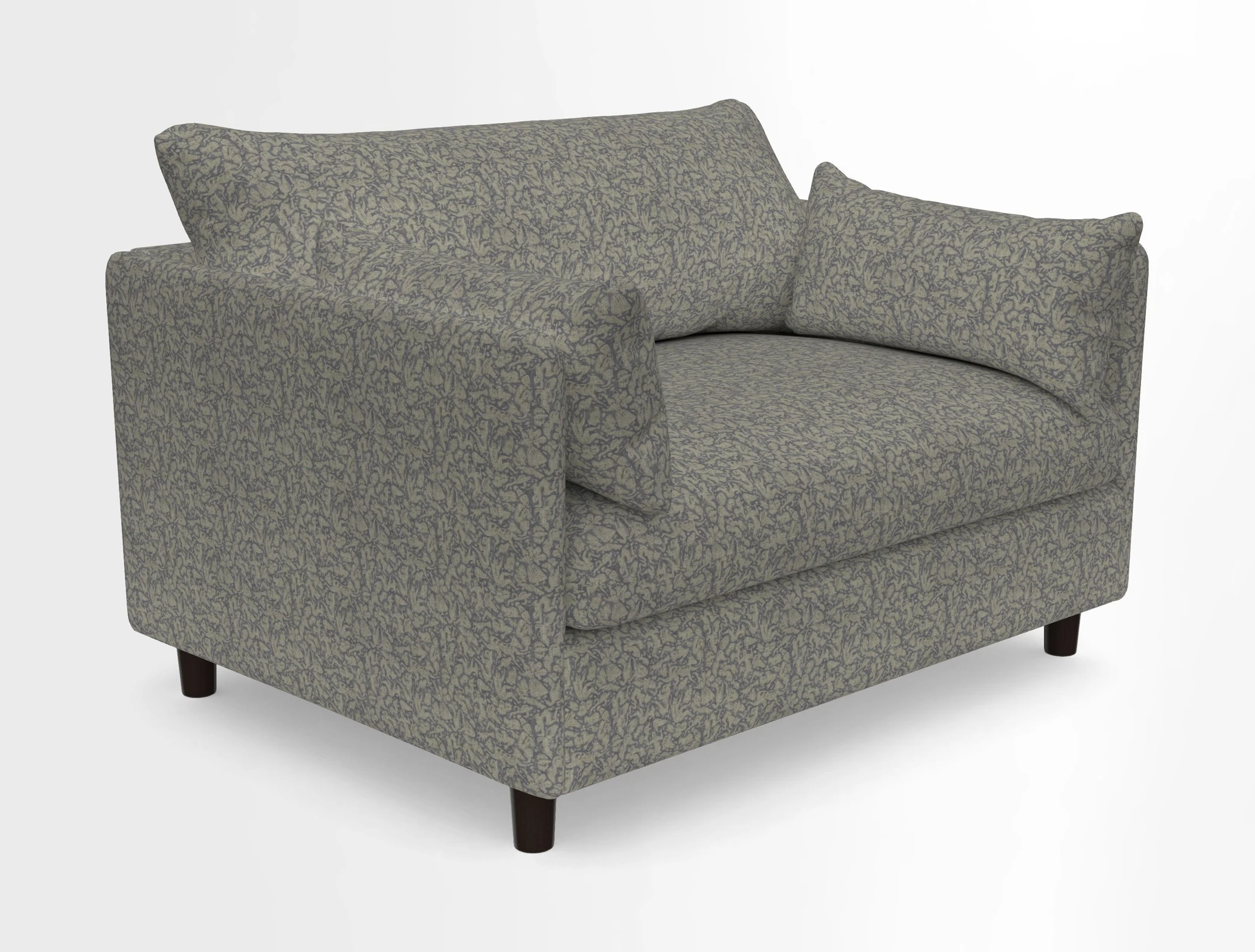 Madehurst Snuggler in Two Tone Plain Biscuit. Loose cover option available