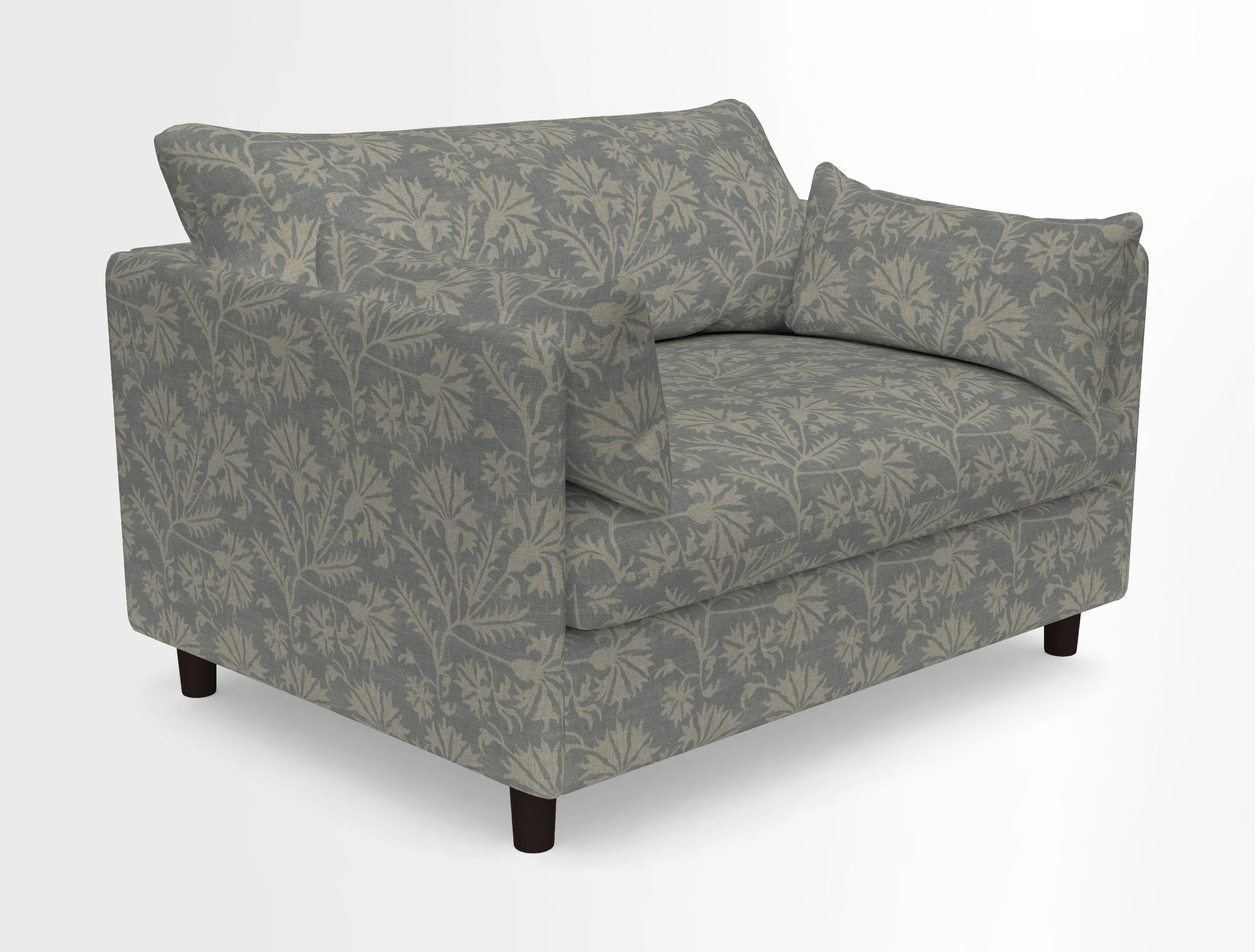 Madehurst Snuggler in Two Tone Plain Biscuit. Loose cover option available