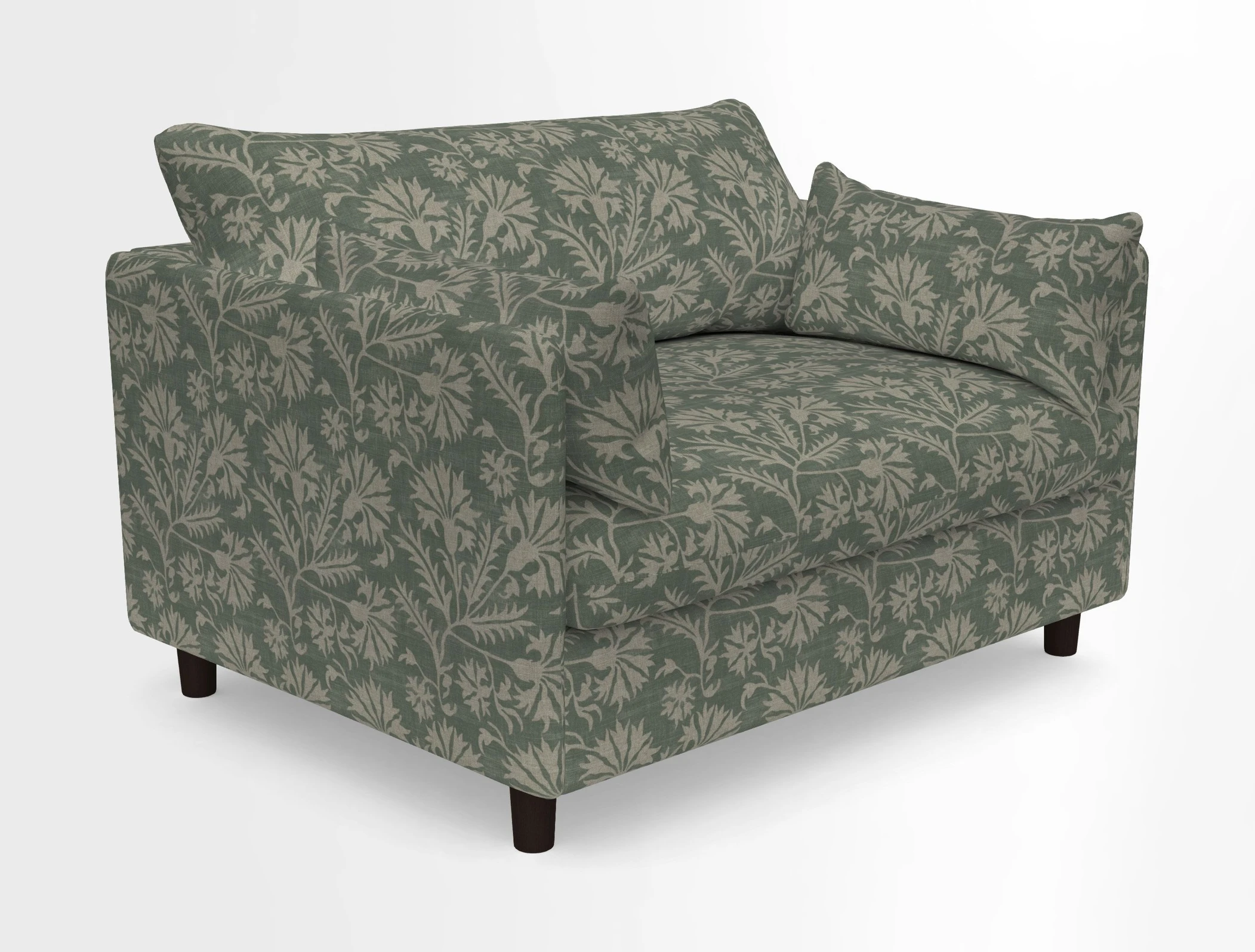 Madehurst Snuggler in Two Tone Plain Biscuit. Loose cover option available