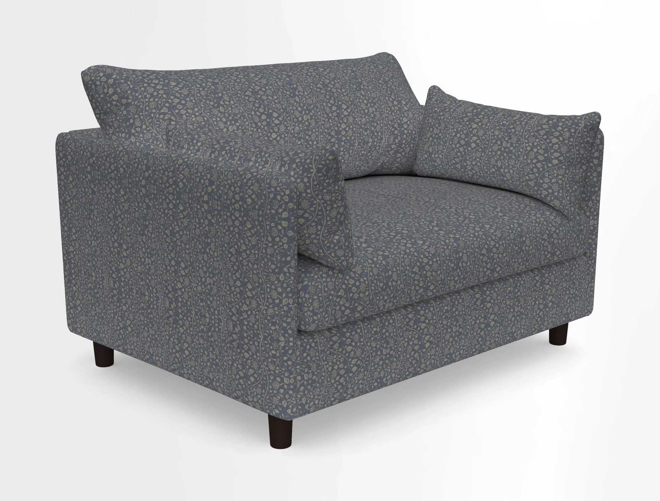 Madehurst Snuggler in Two Tone Plain Biscuit. Loose cover option available