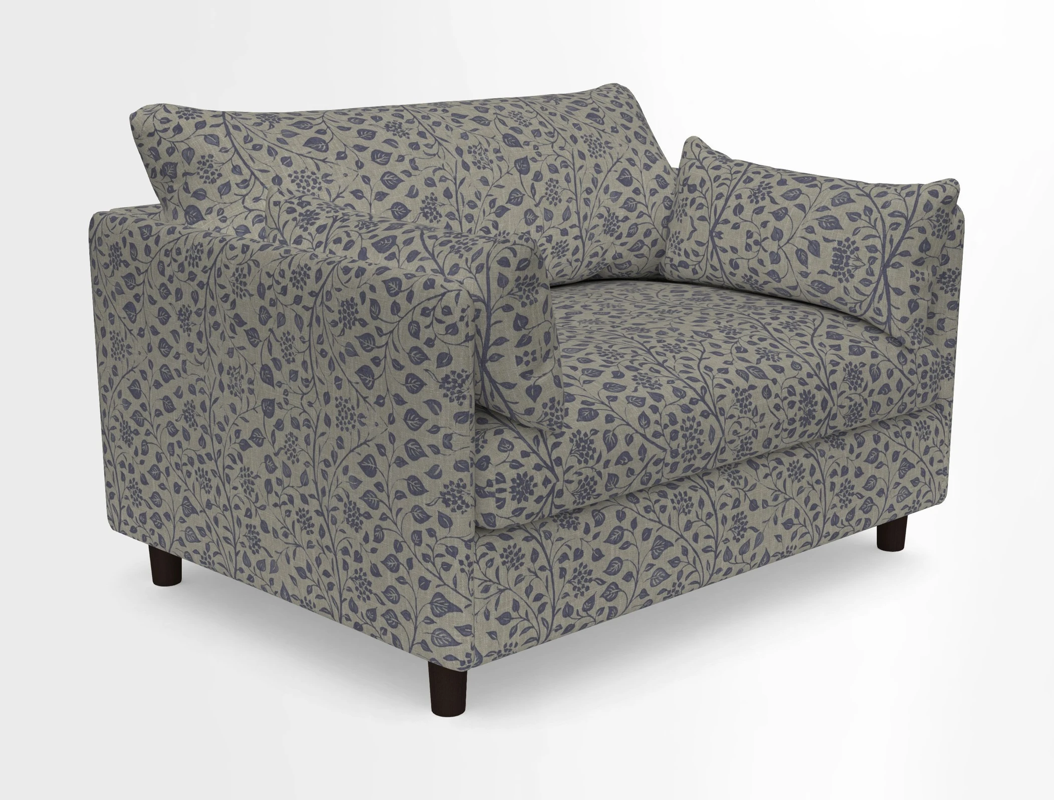 Madehurst Snuggler in Two Tone Plain Biscuit. Loose cover option available