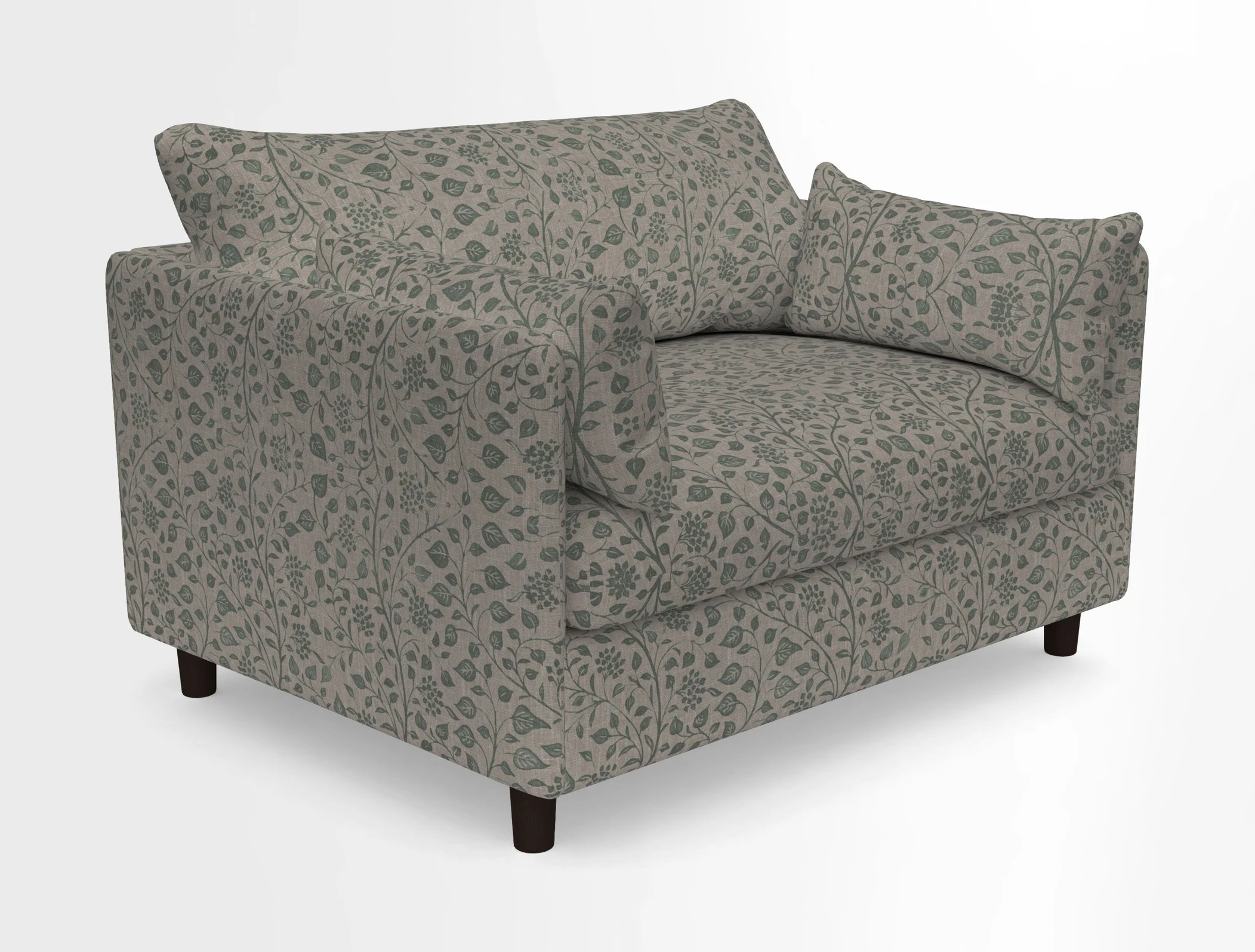 Madehurst Snuggler in Two Tone Plain Biscuit. Loose cover option available