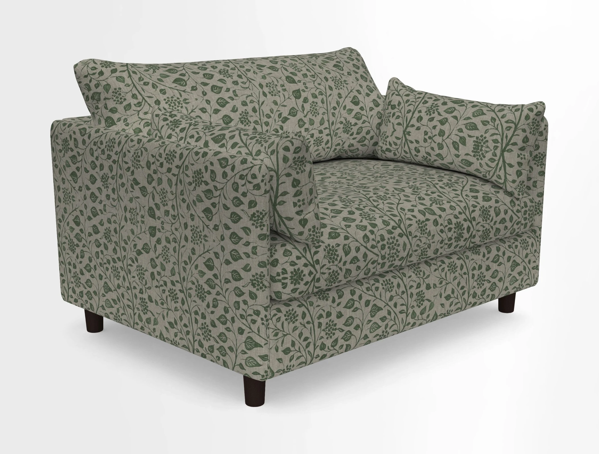 Madehurst Snuggler in Two Tone Plain Biscuit. Loose cover option available