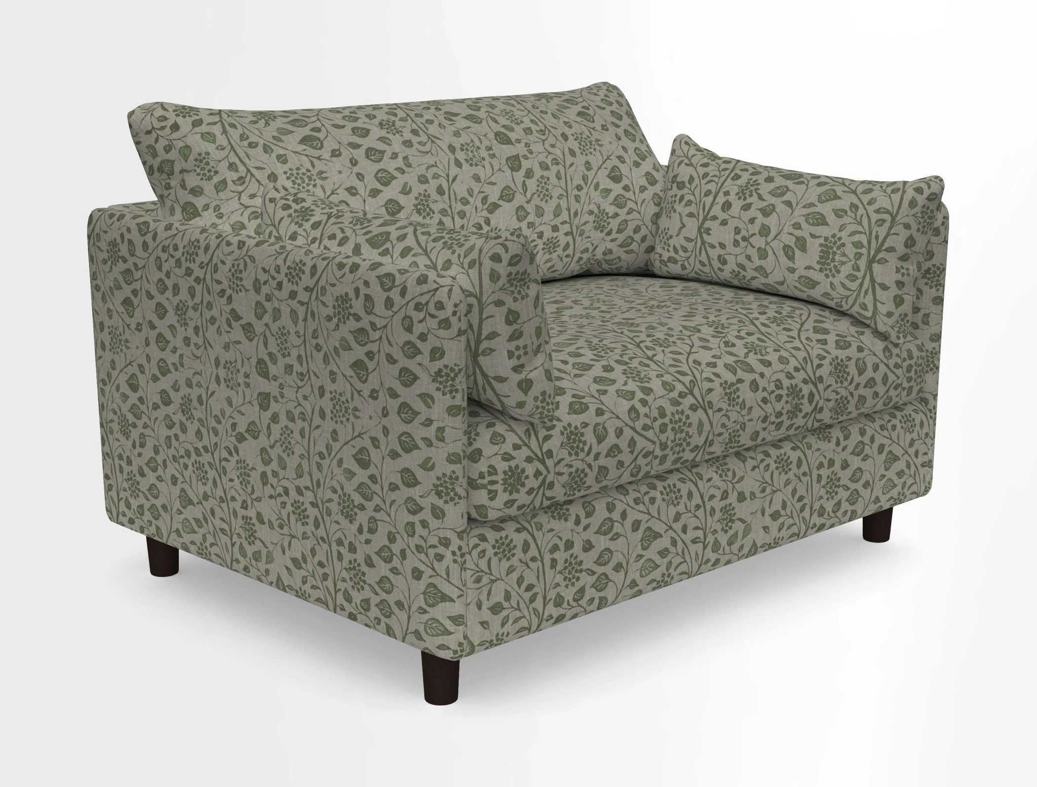 Madehurst Snuggler in Two Tone Plain Biscuit. Loose cover option available