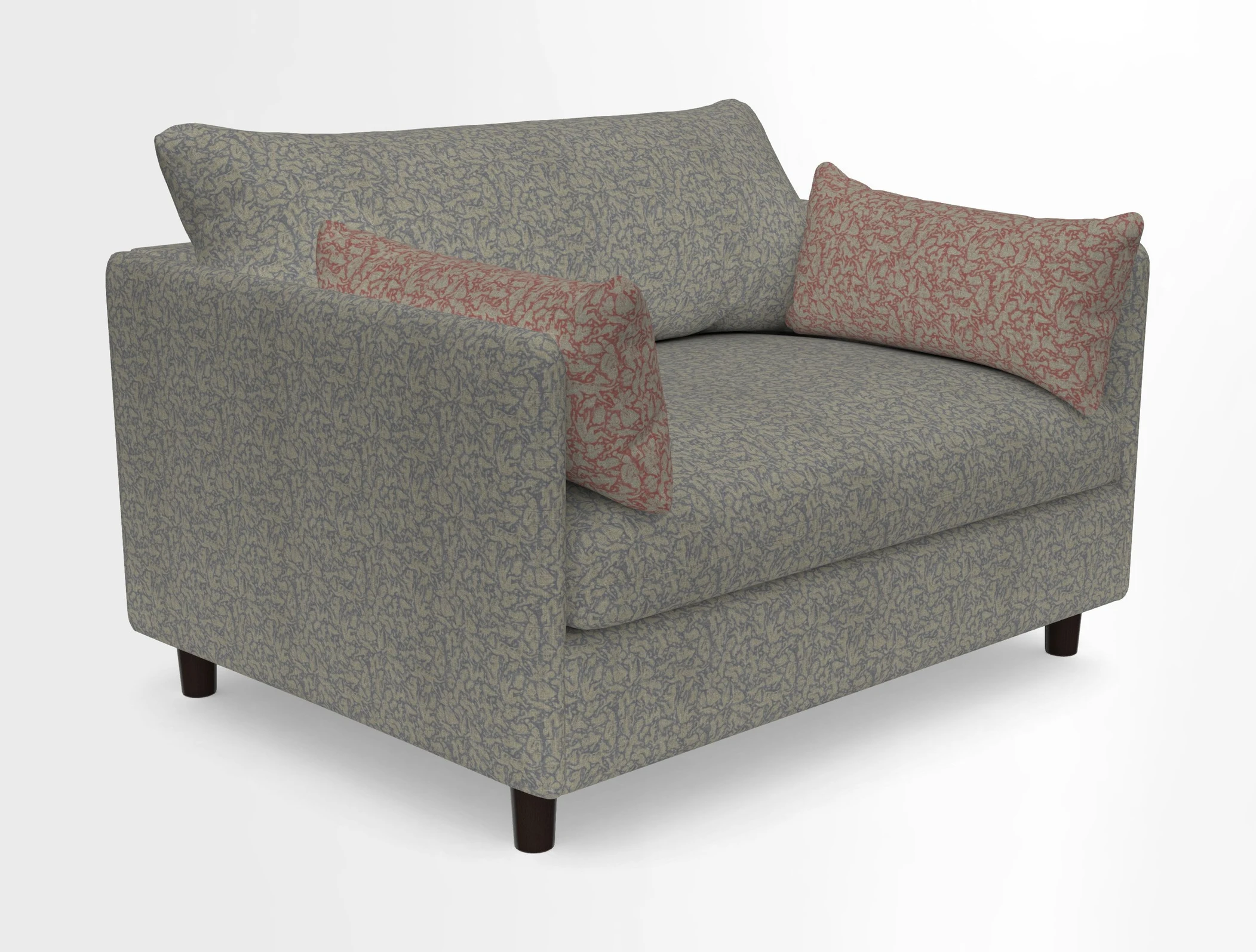 Madehurst Snuggler in Two Tone Plain Biscuit. Loose cover option available