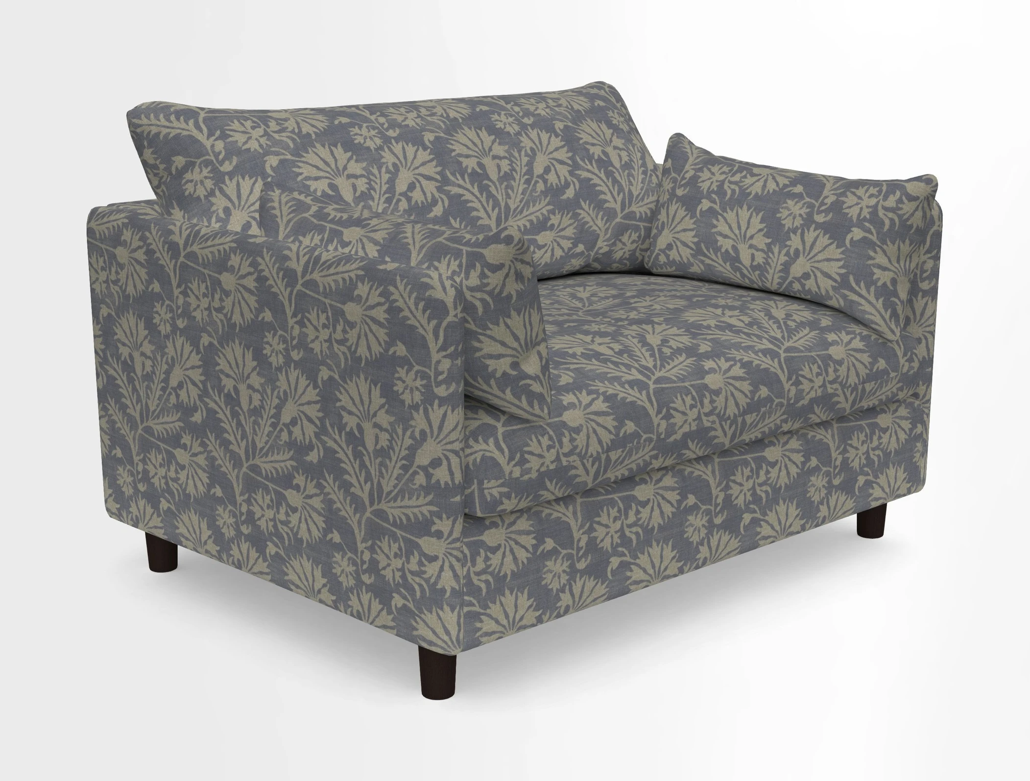 Madehurst Snuggler in Two Tone Plain Biscuit. Loose cover option available