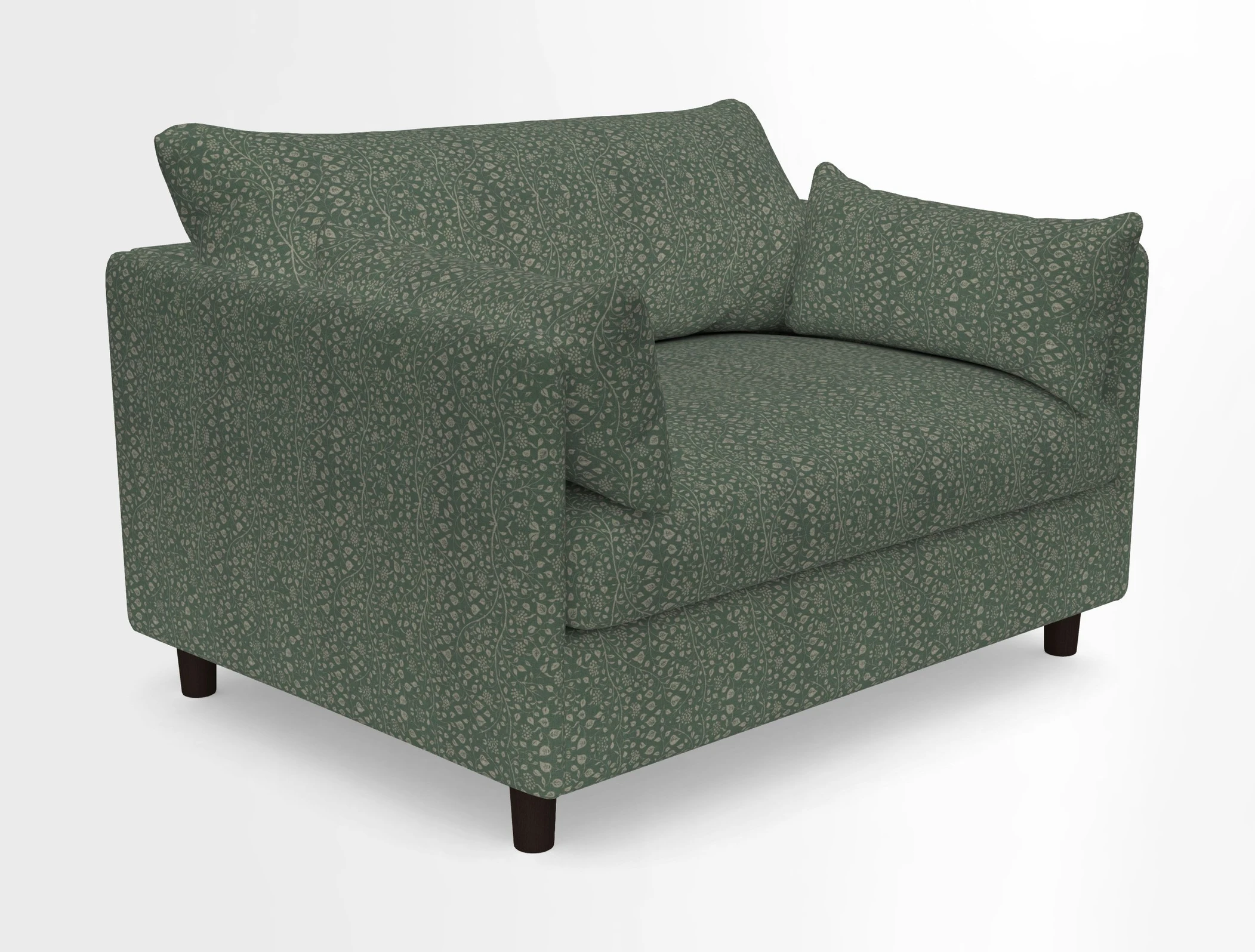 Madehurst Snuggler in Two Tone Plain Biscuit. Loose cover option available