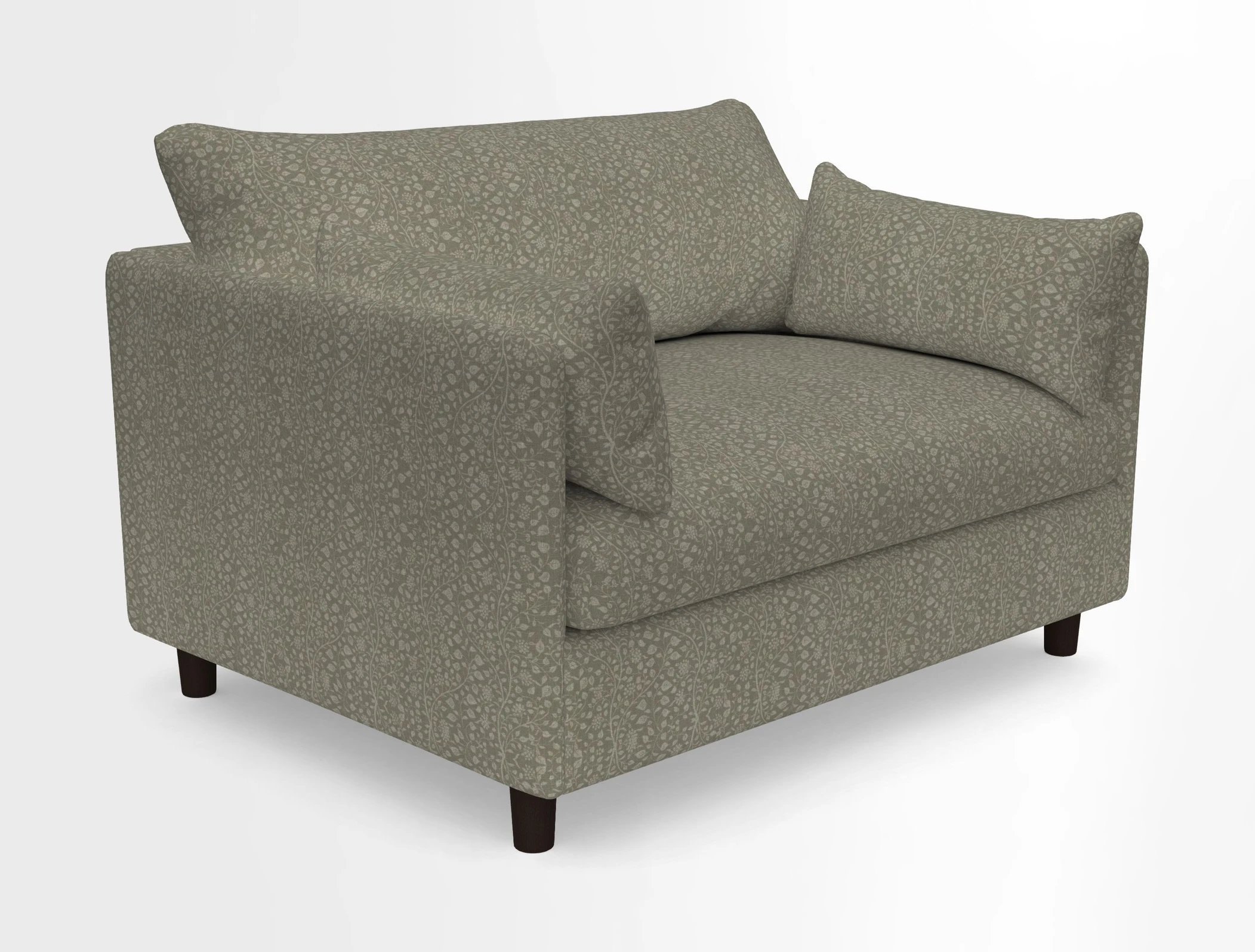 Madehurst Snuggler in Two Tone Plain Biscuit. Loose cover option available