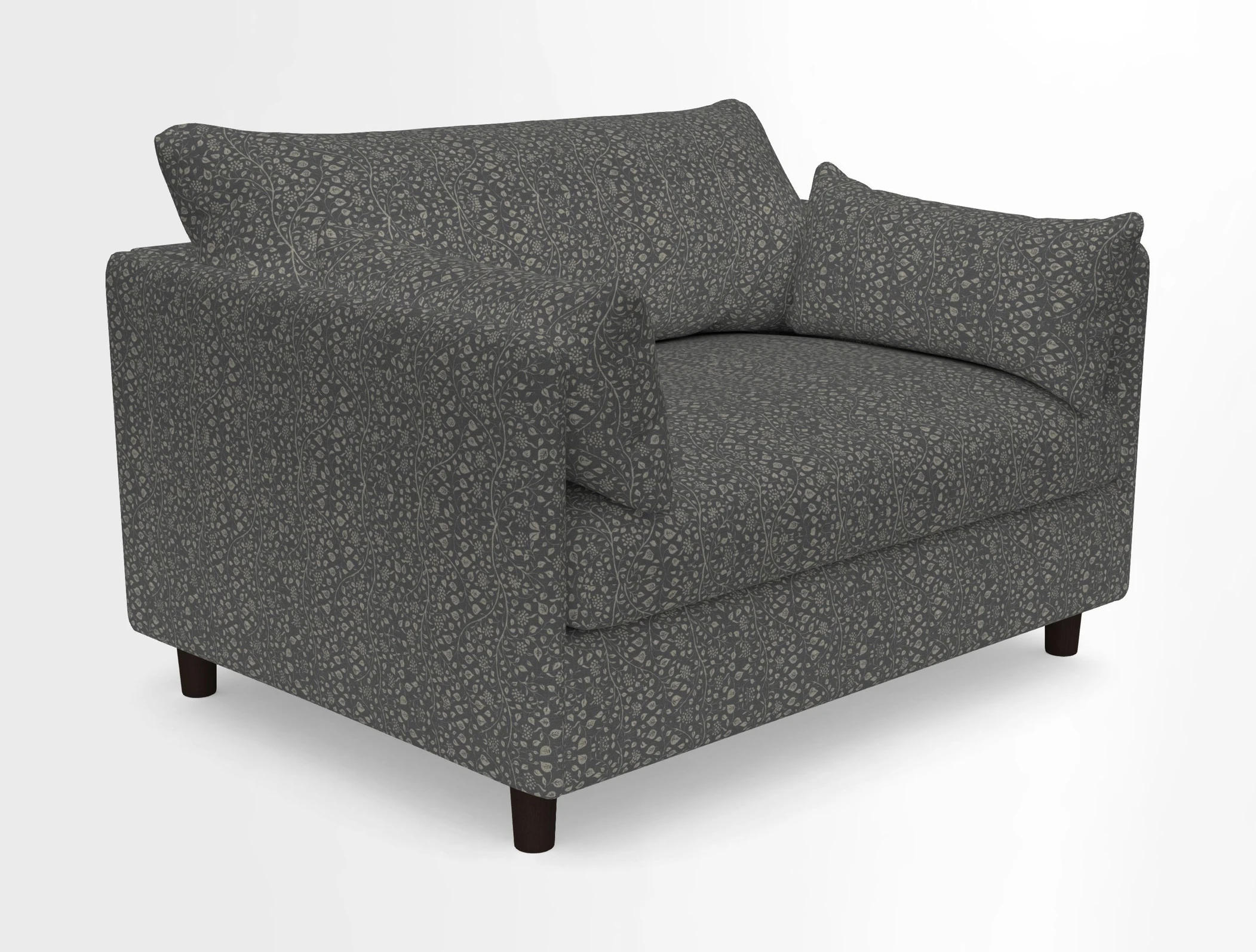 Madehurst Snuggler in Two Tone Plain Biscuit. Loose cover option available