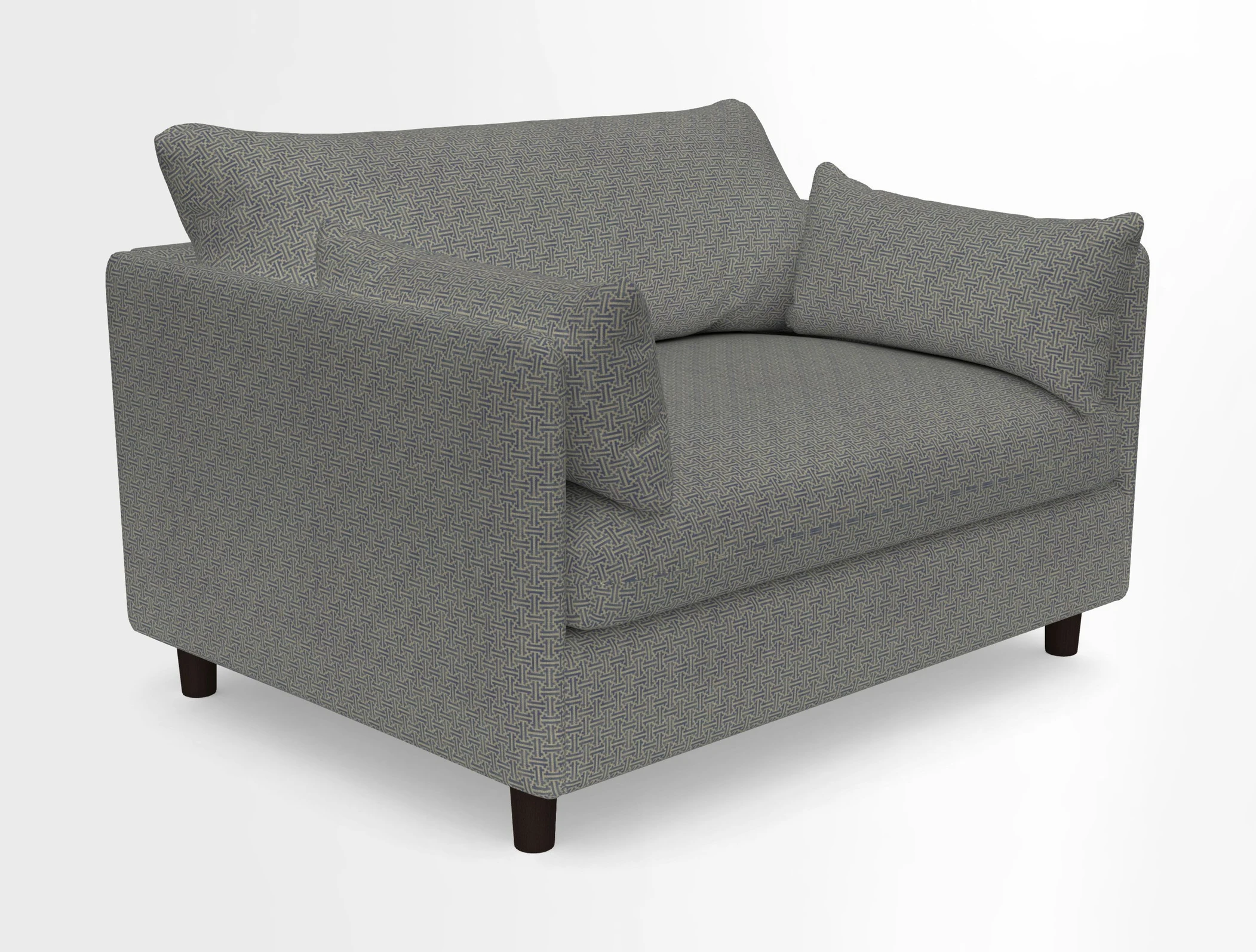 Madehurst Snuggler in Two Tone Plain Biscuit. Loose cover option available