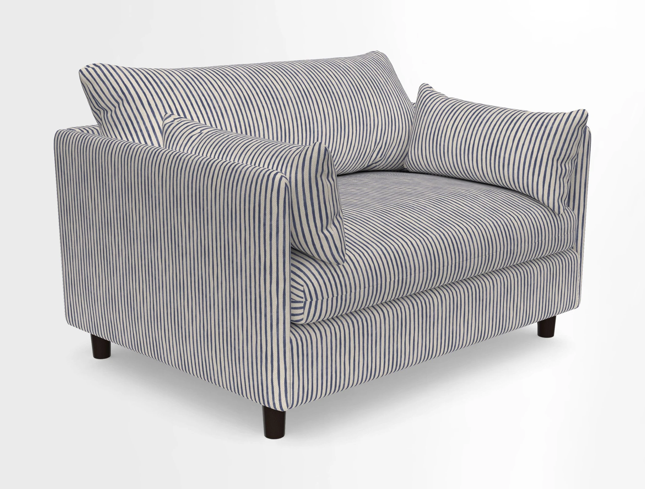 Madehurst Snuggler in Two Tone Plain Biscuit. Loose cover option available