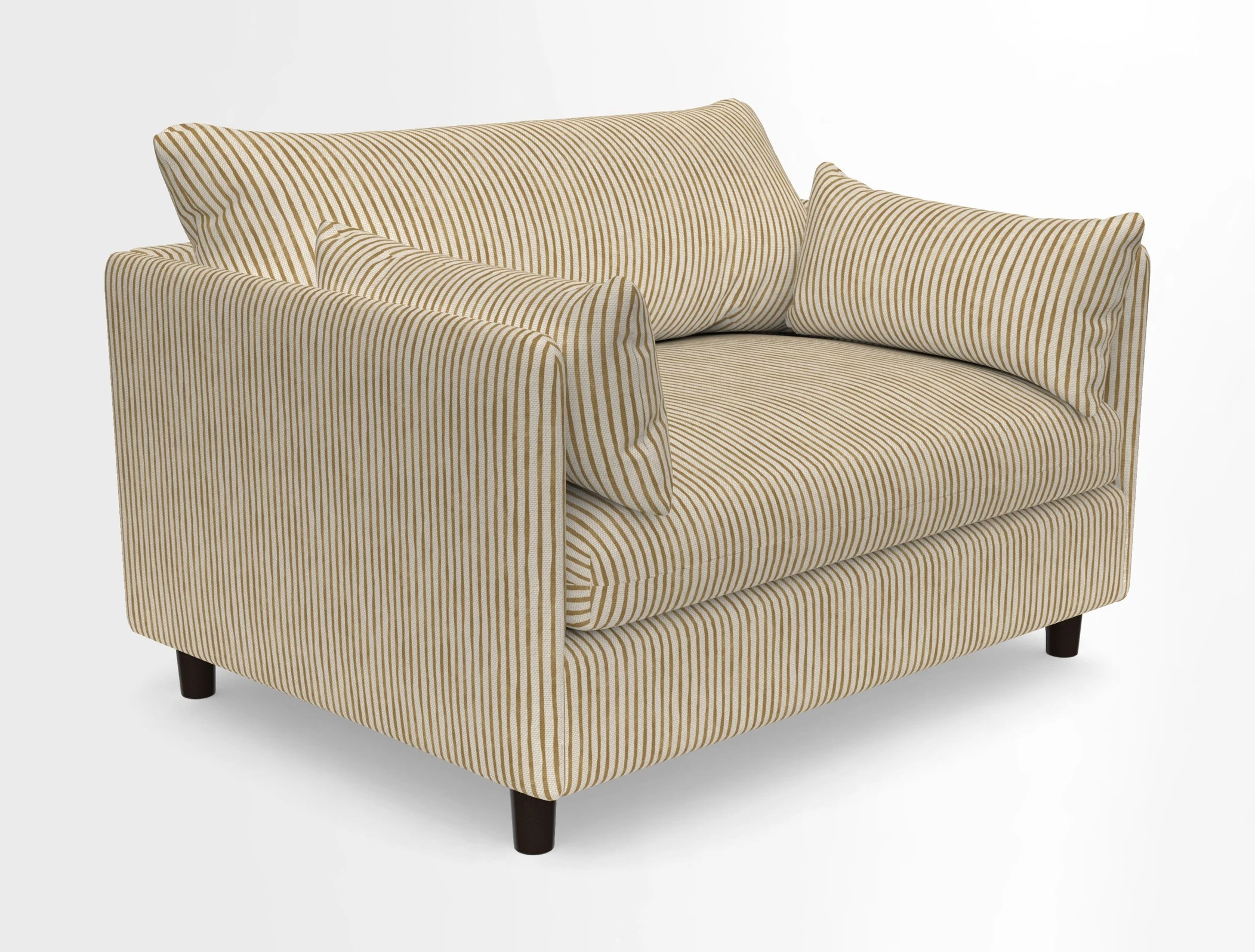 Madehurst Snuggler in Two Tone Plain Biscuit. Loose cover option available