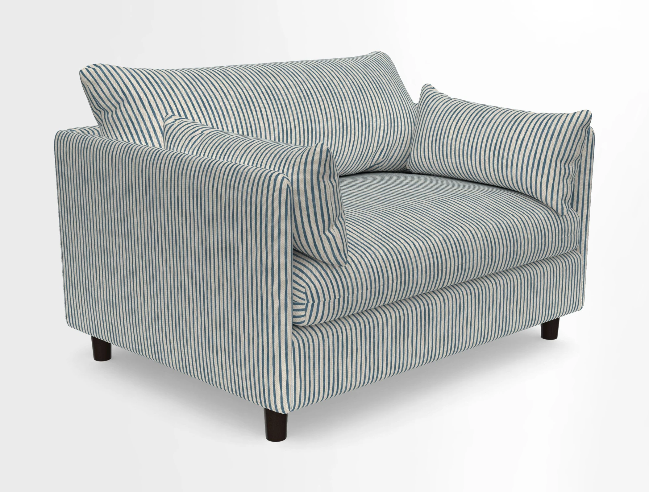 Madehurst Snuggler in Two Tone Plain Biscuit. Loose cover option available