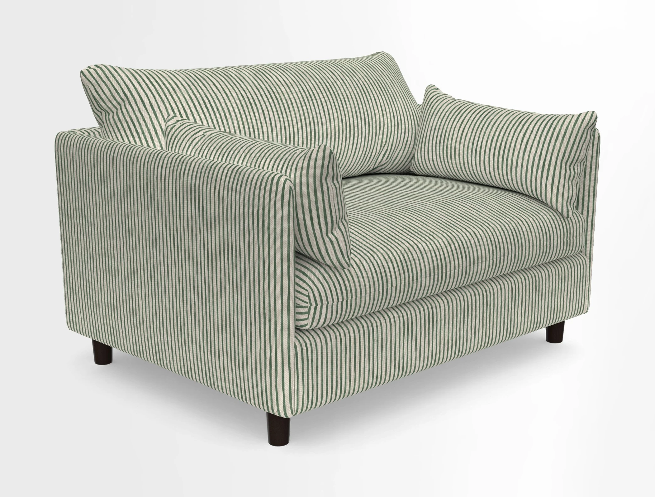 Madehurst Snuggler in Two Tone Plain Biscuit. Loose cover option available