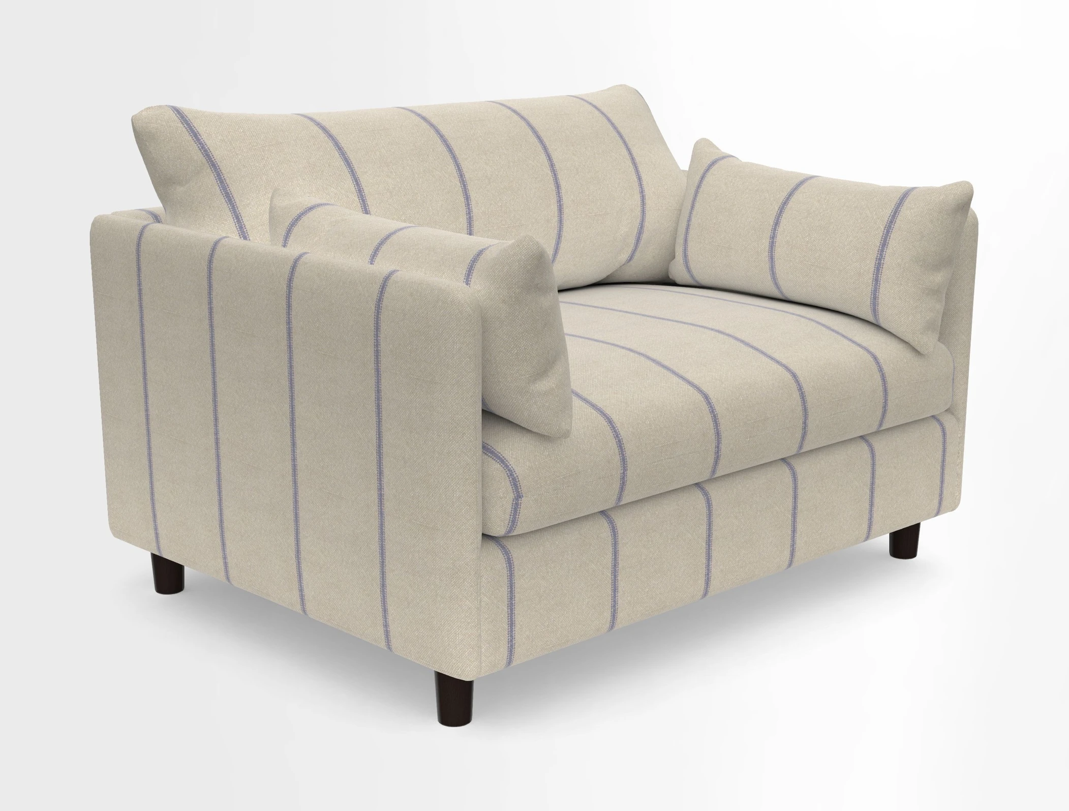 Madehurst Snuggler in Two Tone Plain Biscuit. Loose cover option available