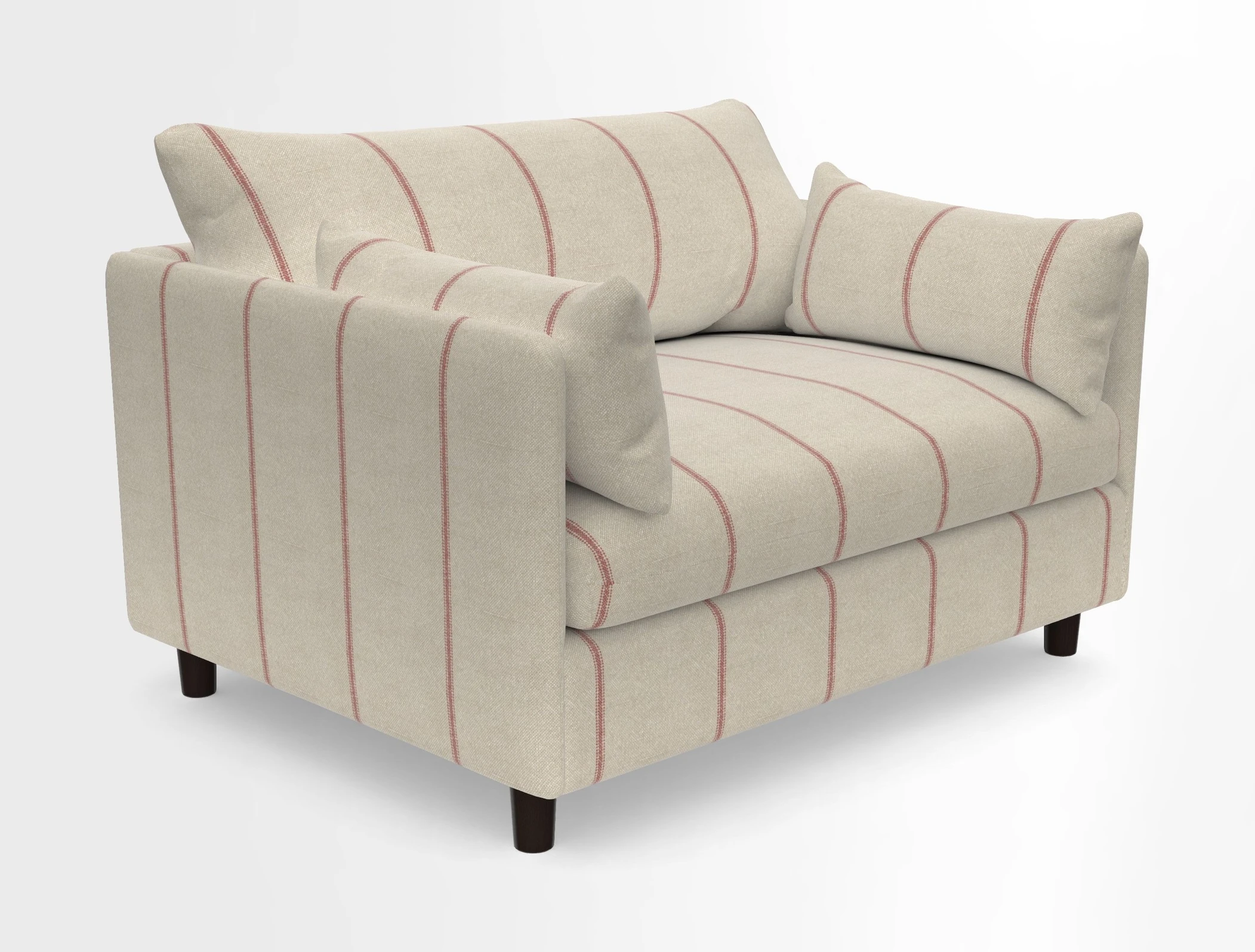 Madehurst Snuggler in Two Tone Plain Biscuit. Loose cover option available