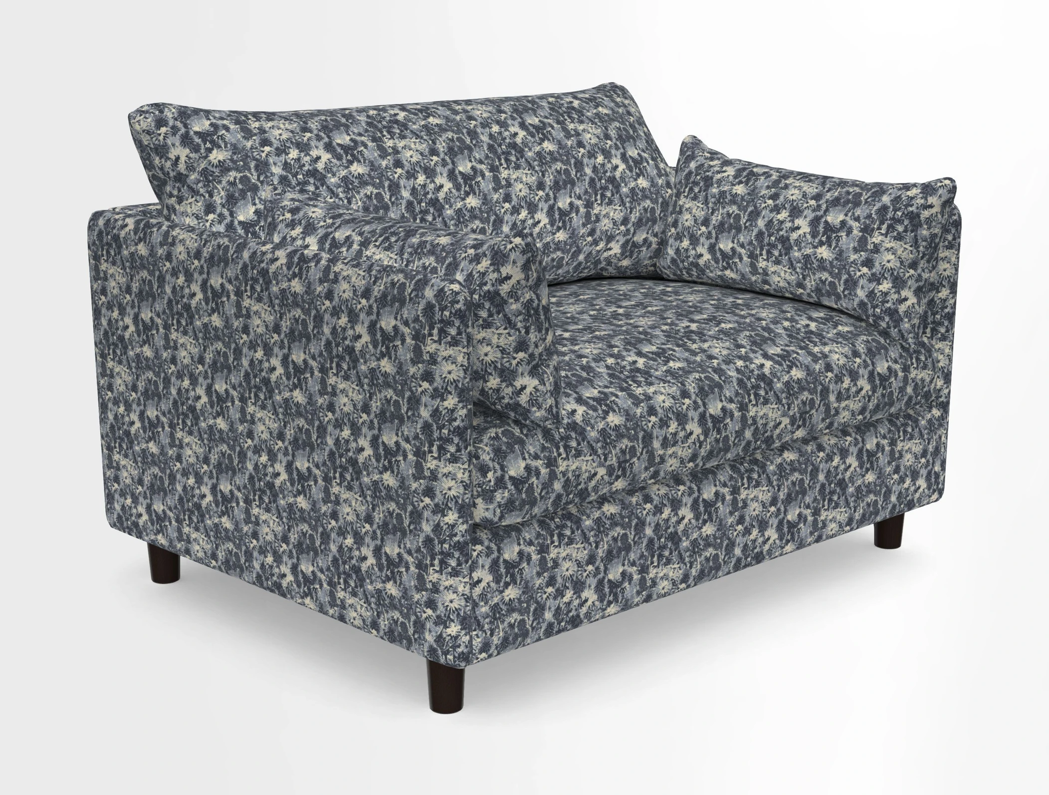 Madehurst Snuggler in Two Tone Plain Biscuit. Loose cover option available