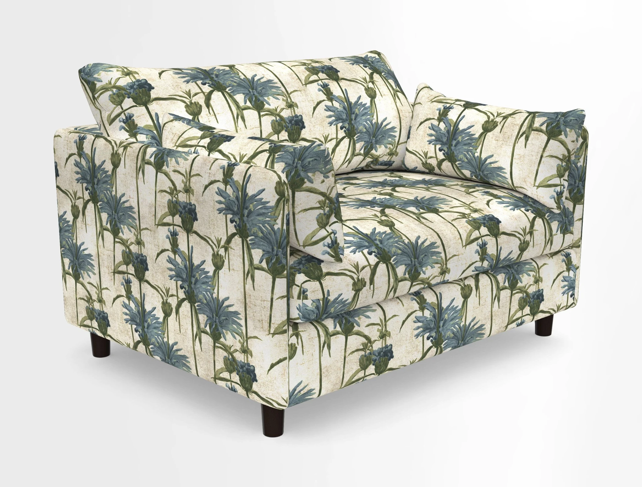 Madehurst Snuggler in Two Tone Plain Biscuit. Loose cover option available
