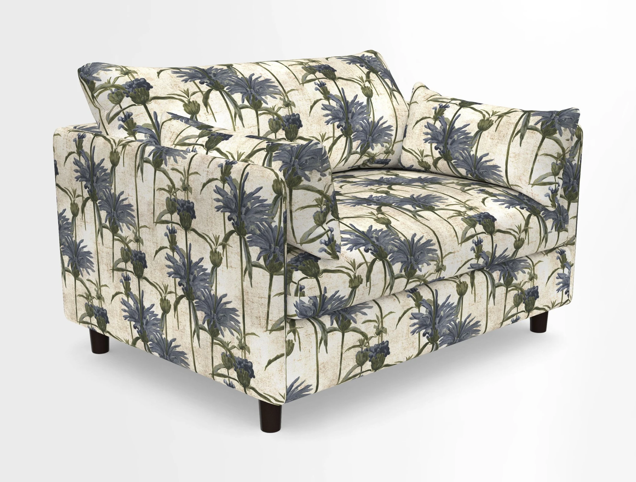 Madehurst Snuggler in Two Tone Plain Biscuit. Loose cover option available